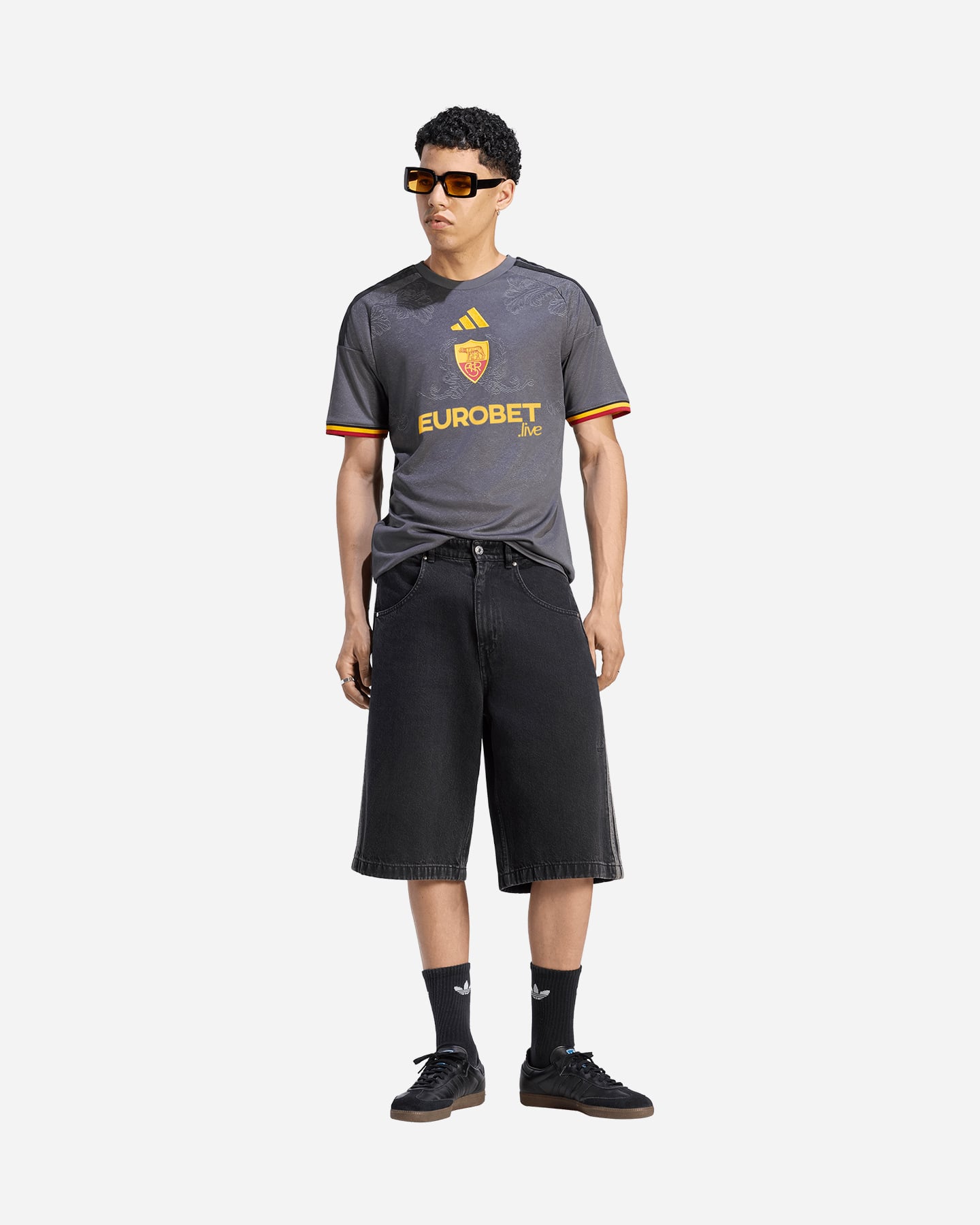 Maglia calcio ufficiale ADIDAS AS ROMA 3RD 26-27 M - 4 | Cisalfa Sport