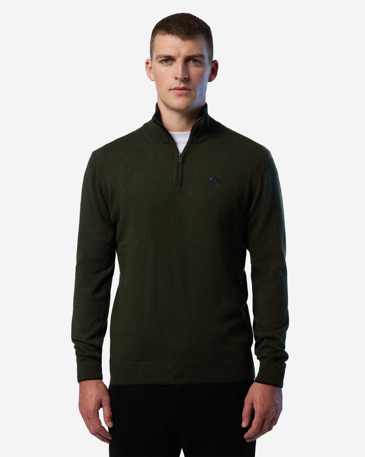 Maglione NORTH SAILS ZIP COTTON M - Verde - 1 | Cisalfa Sport