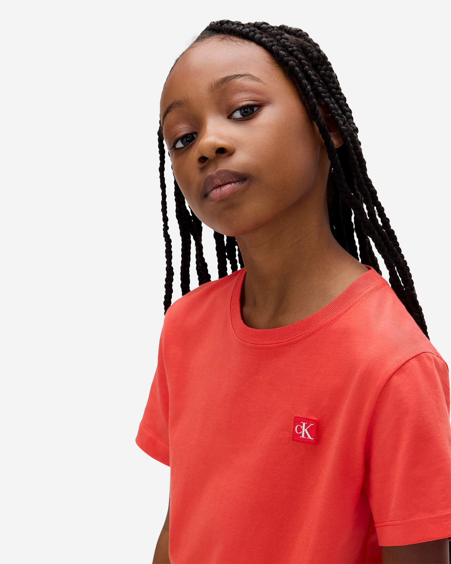 T-shirt CALVIN KLEIN JEANS MINI BADGE JR - Rosso - 3 | Cisalfa Sport