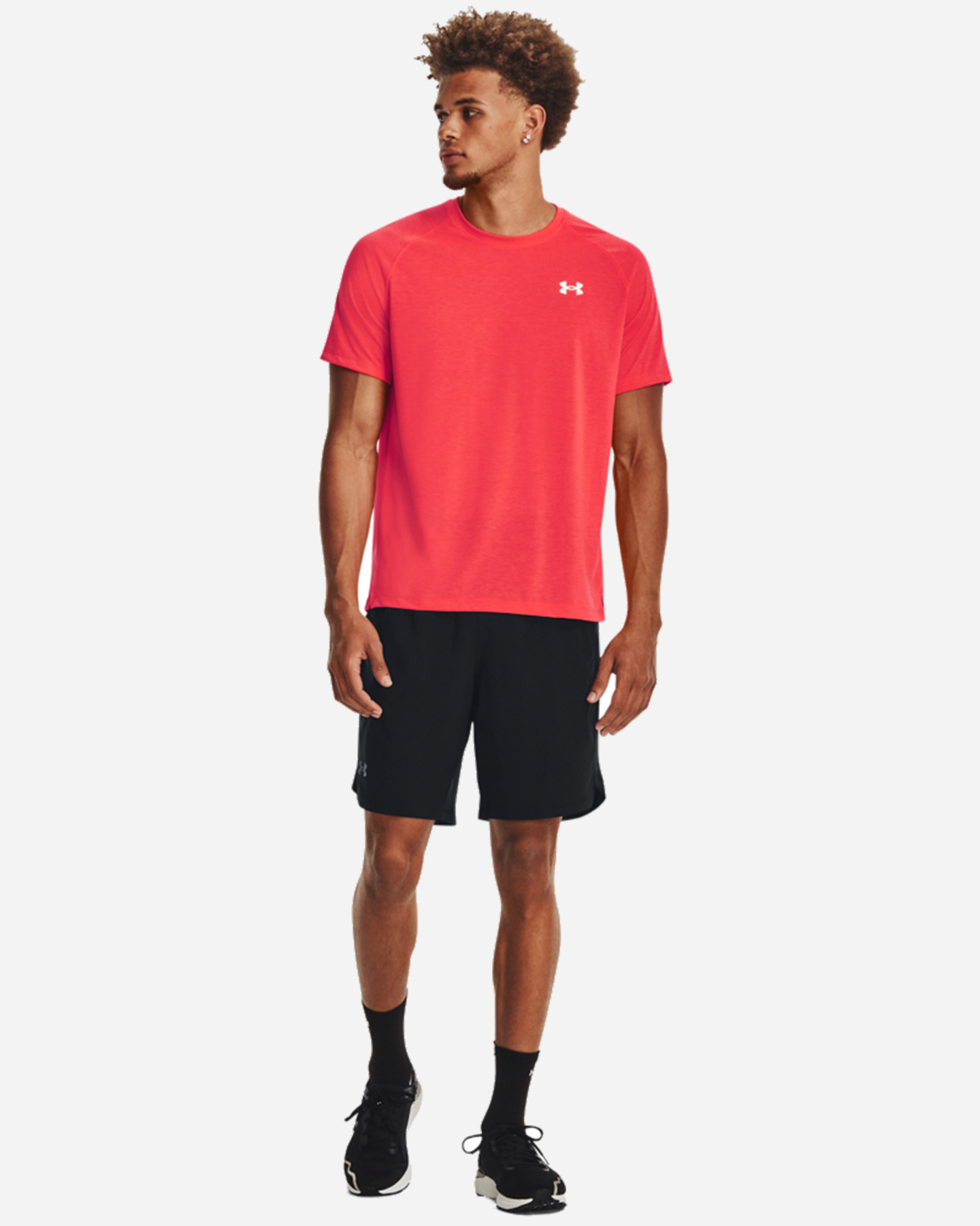 T-shirt running UNDER ARMOUR STREAKER M - Rosso - 2 | Cisalfa Sport
