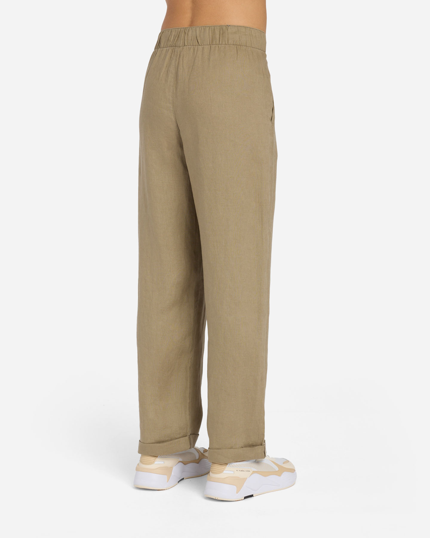 Pantalone BEST COMPANY COLLEZIONE LINO W - Marrone - 3 | Cisalfa Sport