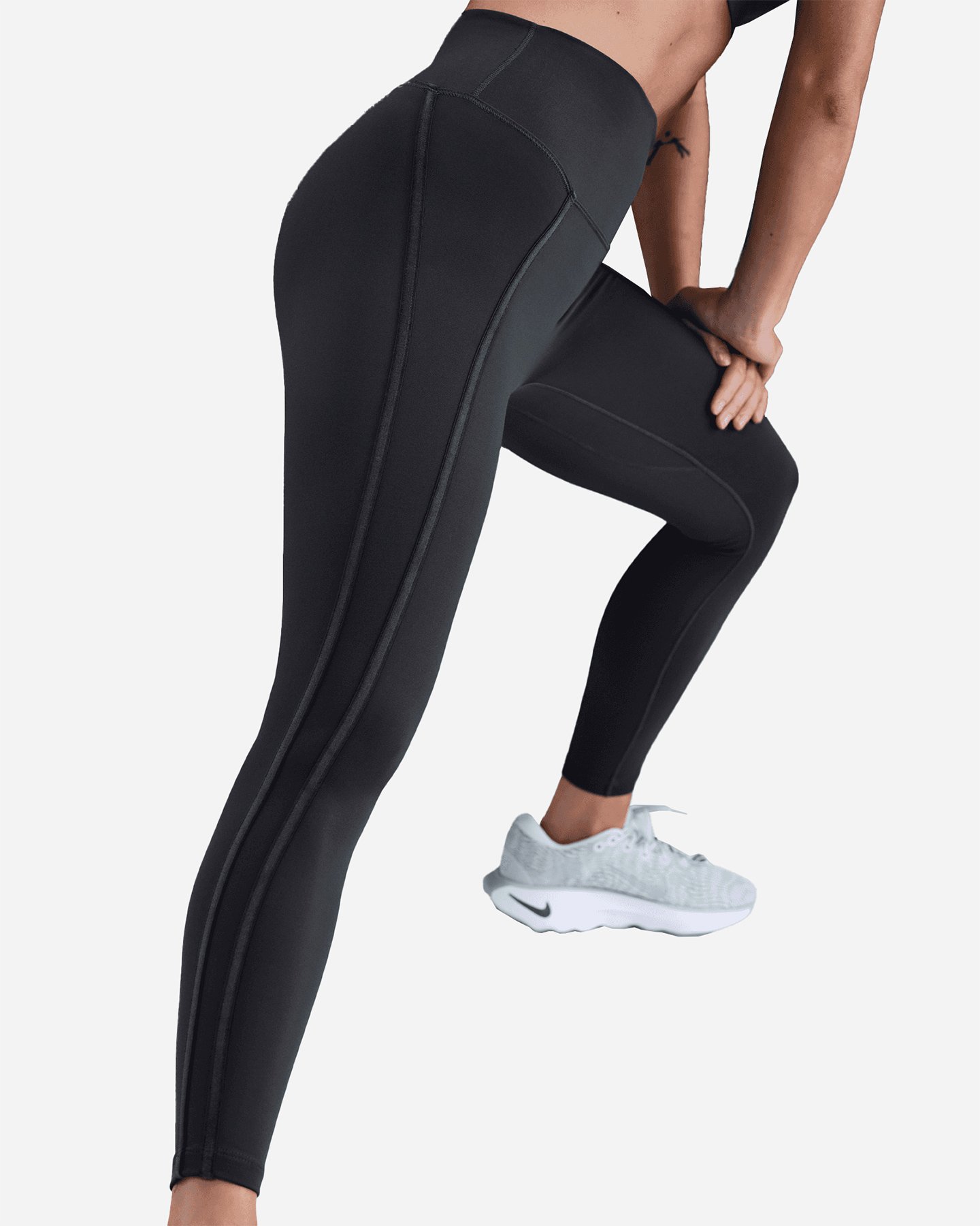 Pantalone training NIKE DRI FIT 7/8 NK ONE W - Grigio - 4 | Cisalfa Sport