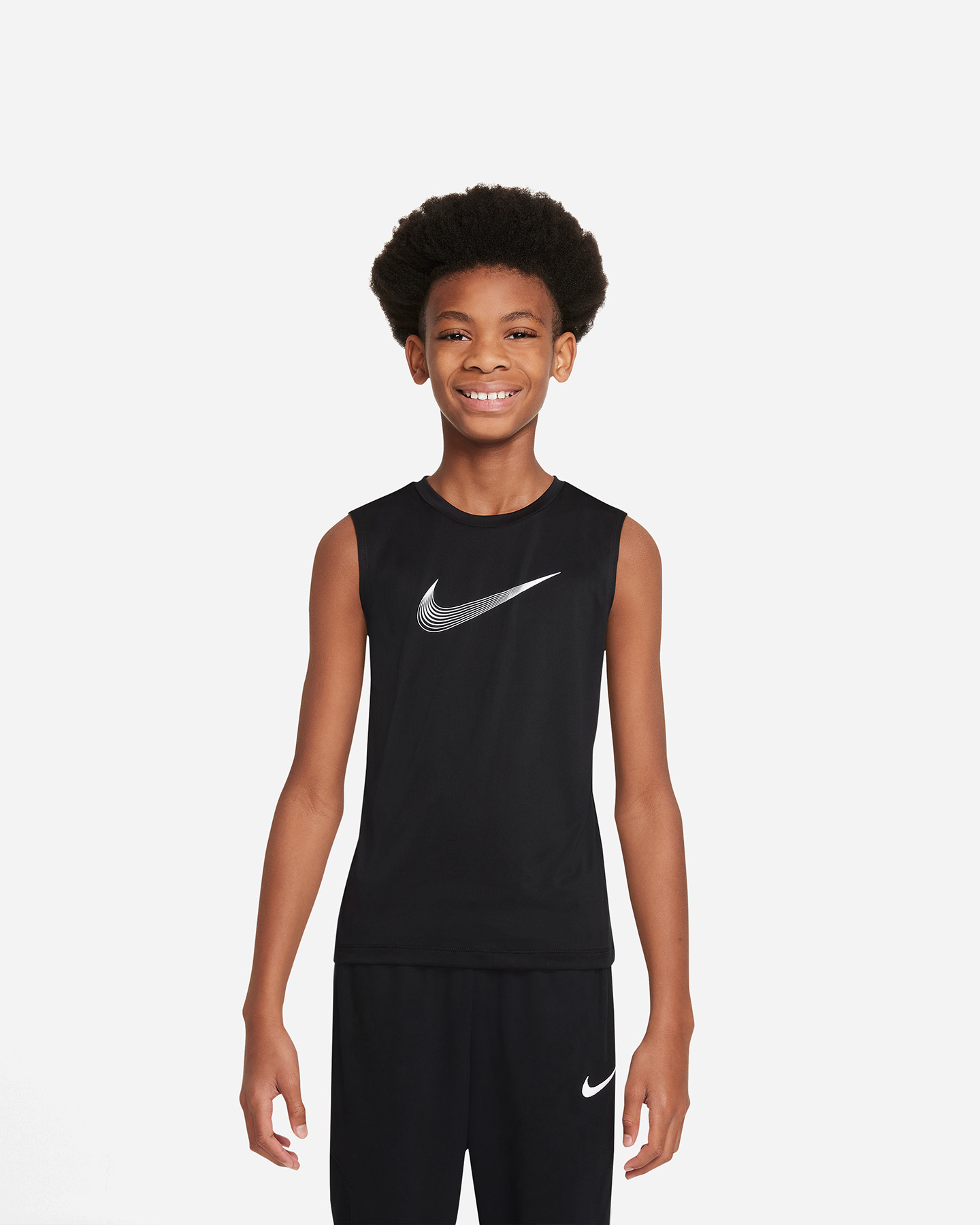 Canotta NIKE DRI FIT BIG LOGO JR - Nero - 0 | Cisalfa Sport