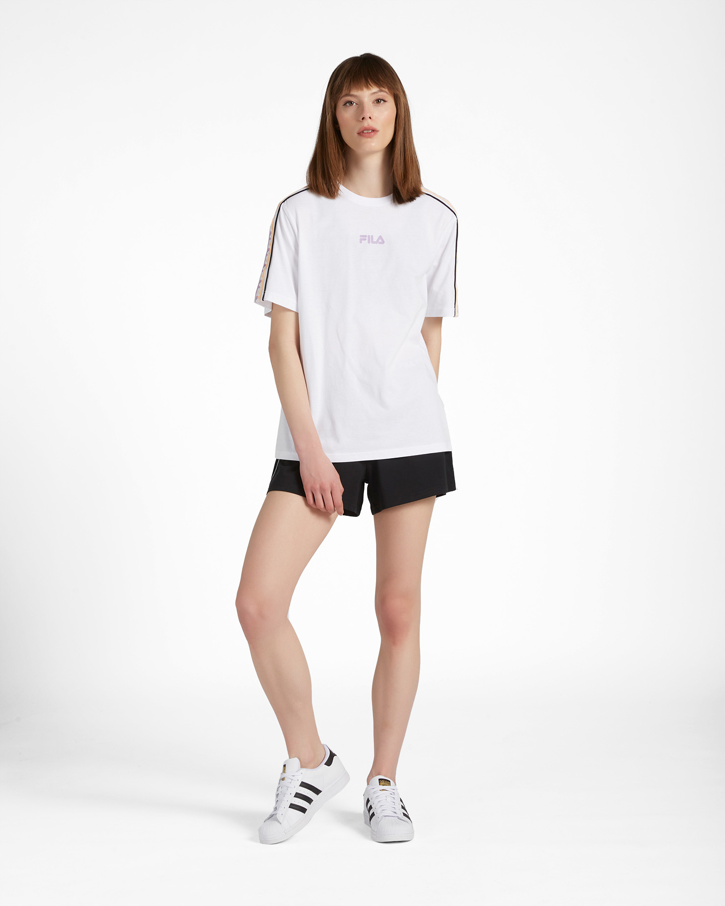 T-shirt FILA STREETWEAR LOGO TAPE W - Bianco - 1 | Cisalfa Sport