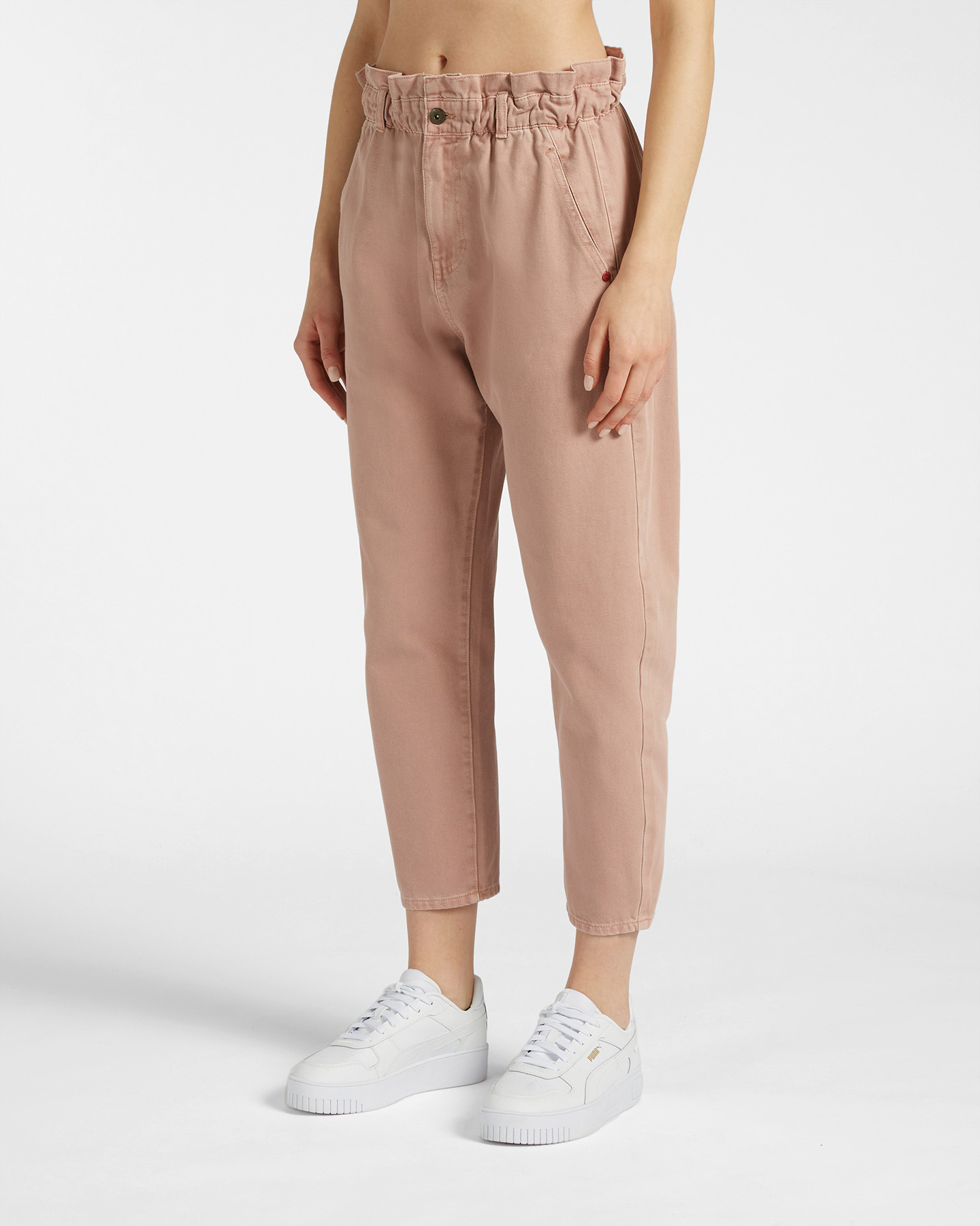 Pantalone MISTRAL BAGGY PAPERBAG W - Rosa - 2 | Cisalfa Sport