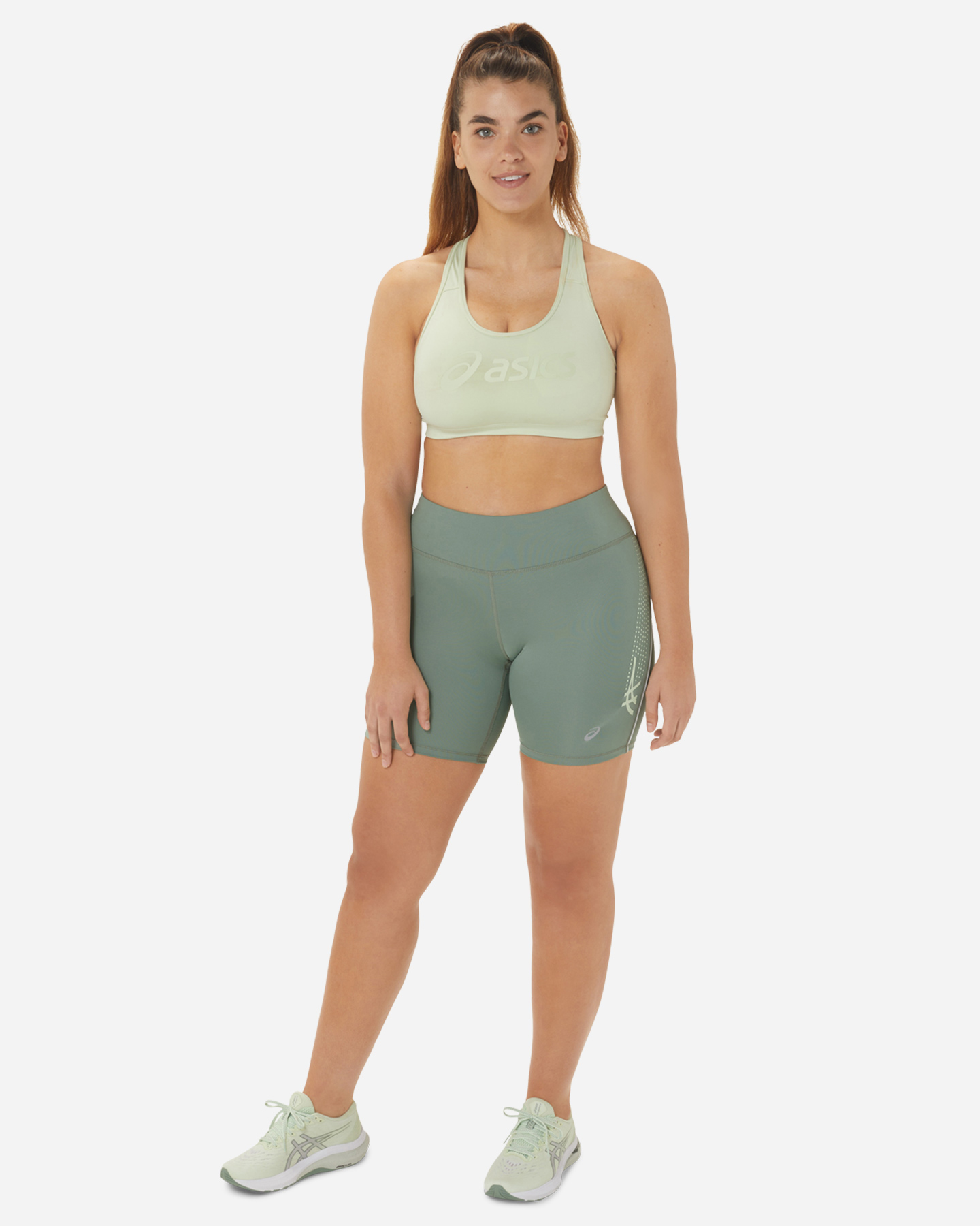 Reggiseno ASICS CORE LOGO W - Verde - 5 | Cisalfa Sport