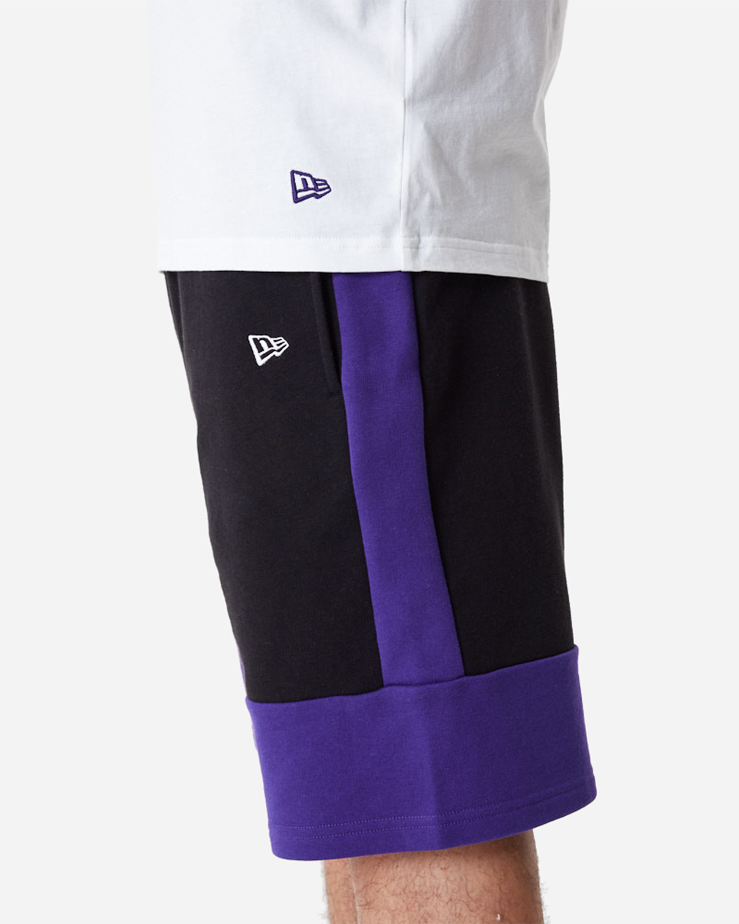Pantaloncini NEW ERA COLOUR BLOCK LOS ANGELES LAKERS M - Nero - 2 | Cisalfa Sport