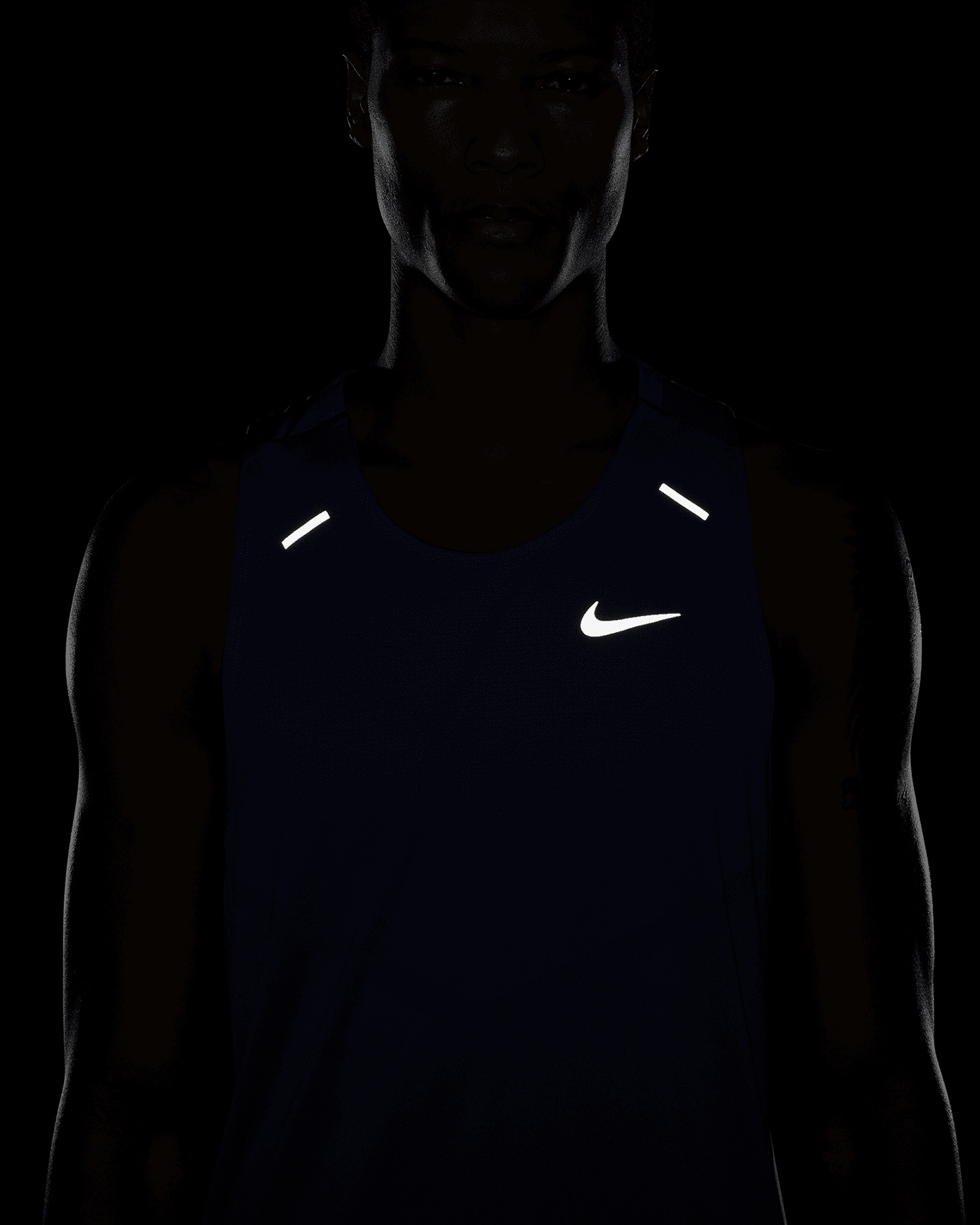 Canotta running NIKE DRI FIT RISE365 M - Blu - 7 | Cisalfa Sport