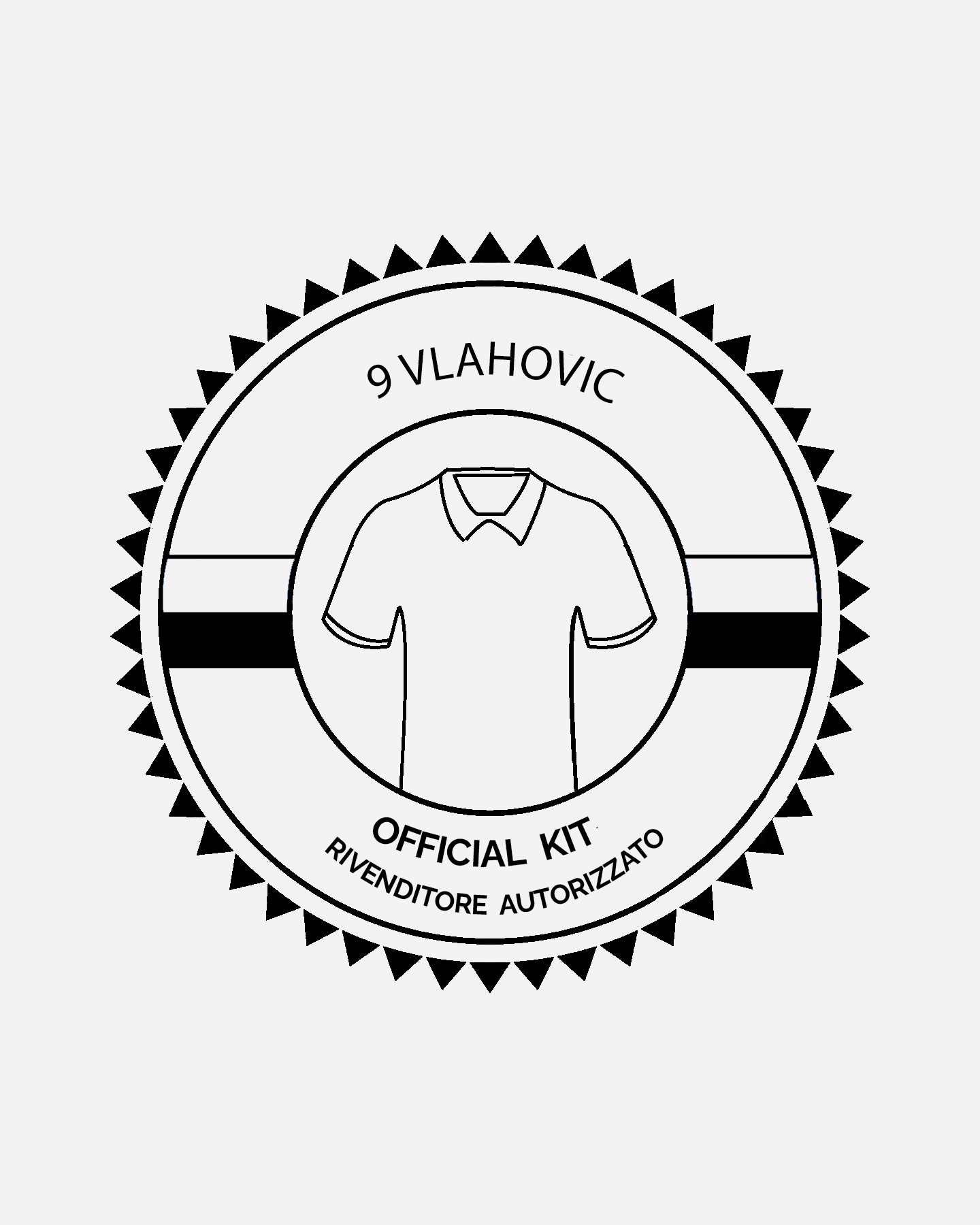 Patch calcio DEKOGRAPHICS STAMPA VLAHOVIC HOME 22-23 JR  - Color mix - 1 | Cisalfa Sport