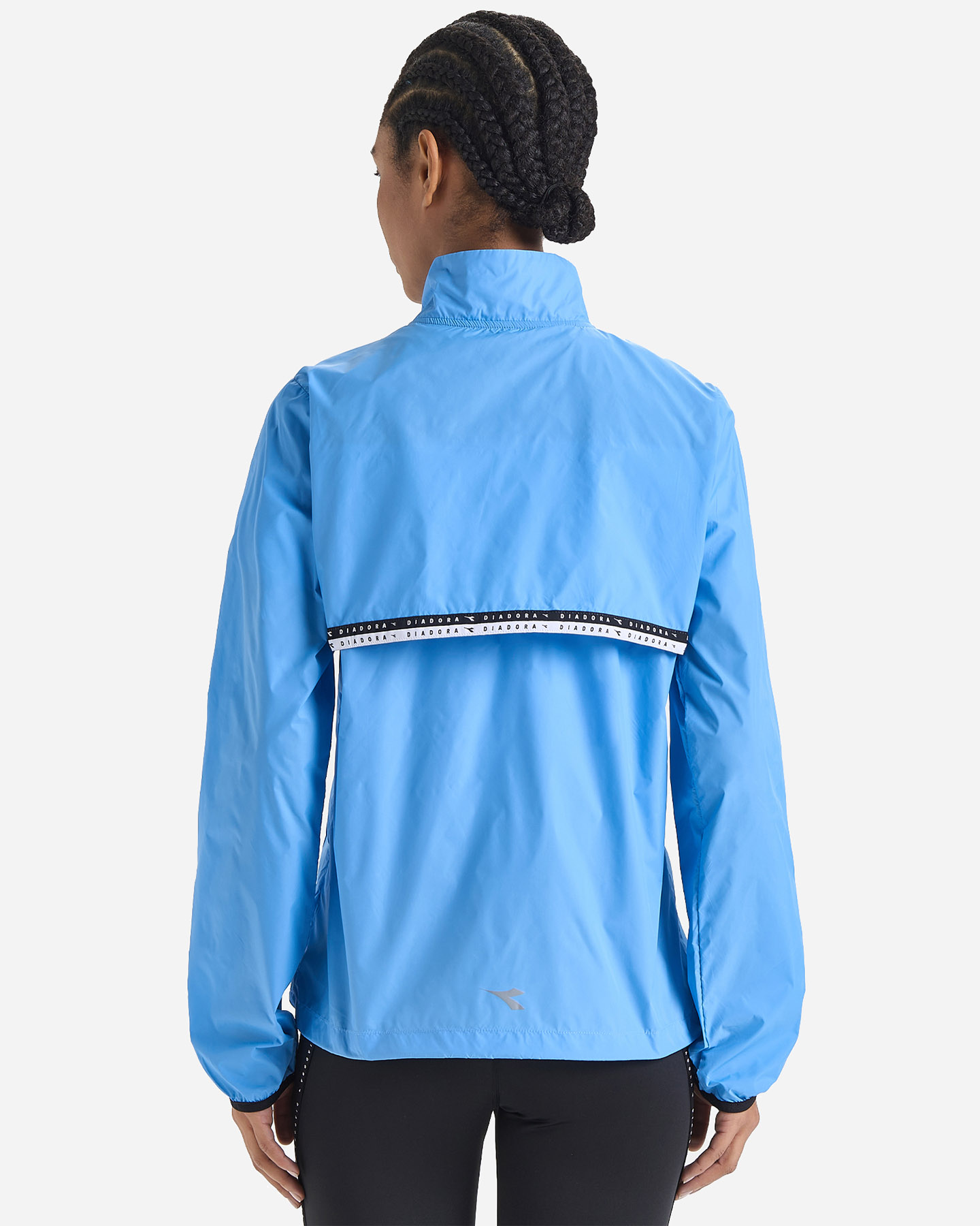 Giacca running DIADORA PACKABLE WIND W - Azzurro - 3 | Cisalfa Sport