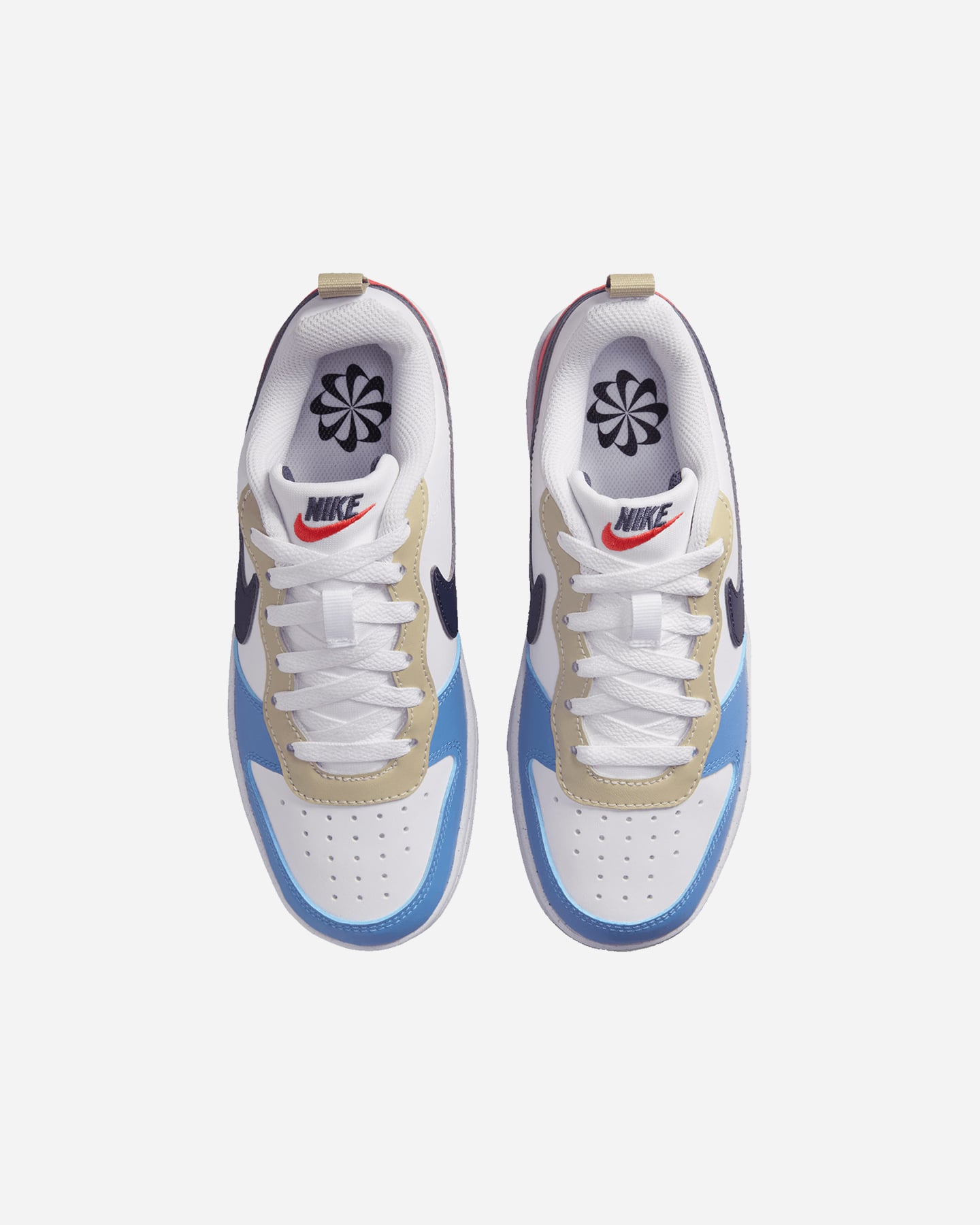 Scarpe sneakers NIKE COURT BOROUGH LOW RECRAFT GS JR - Bianco - 2 | Cisalfa Sport