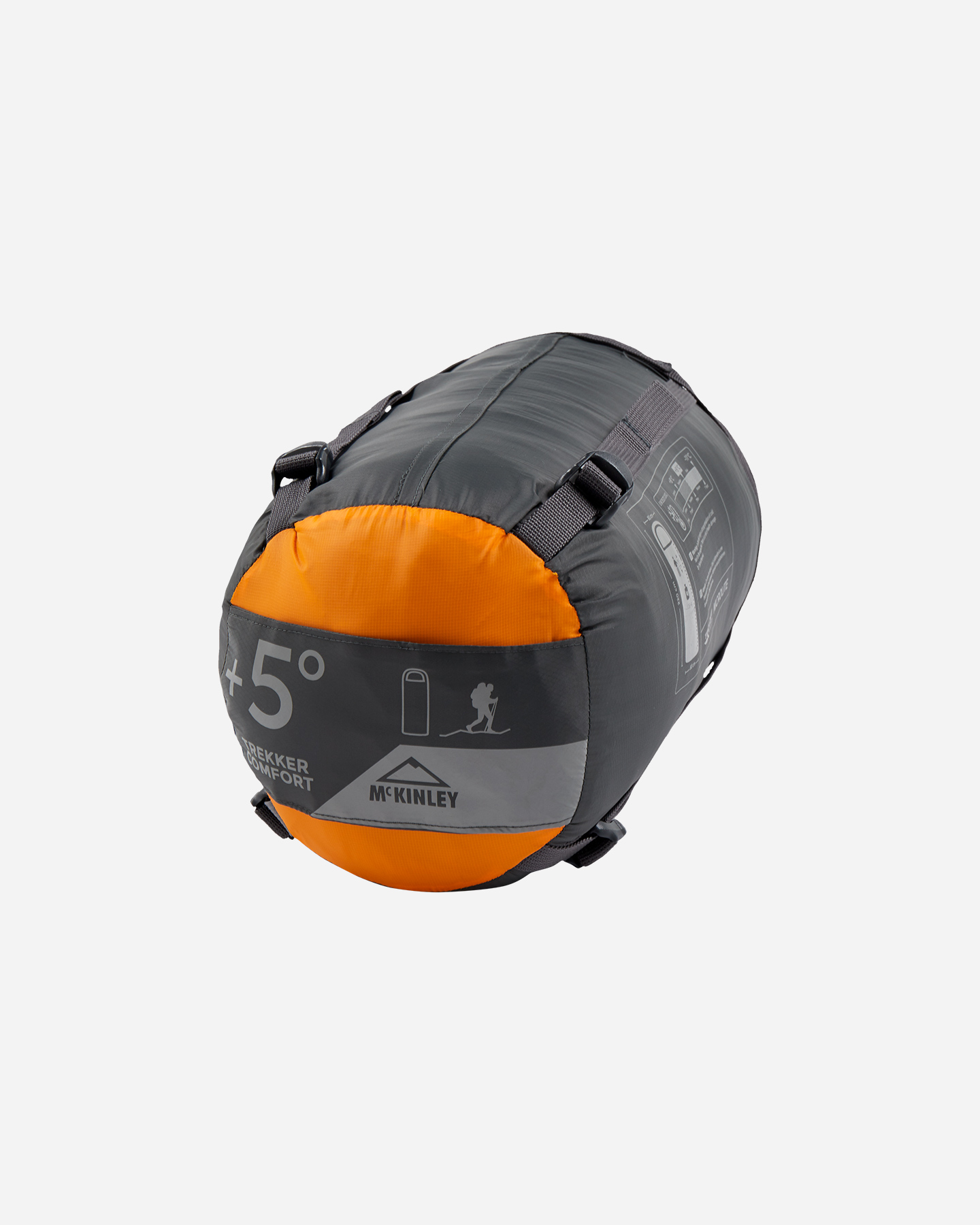 Sacco a pelo sintetico MCKINLEY TREKKER COMFORT 5 - Grigio - 2 | Cisalfa Sport