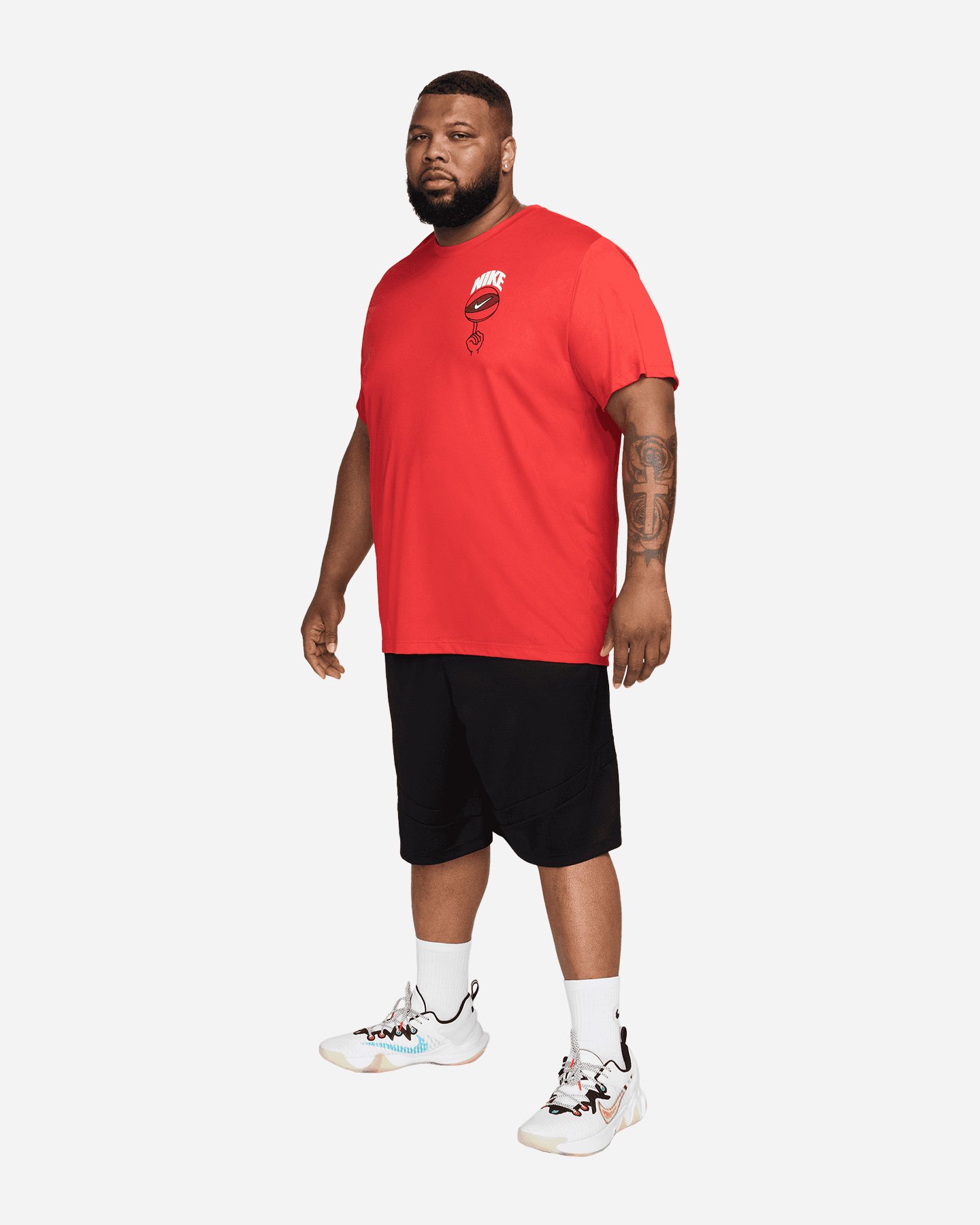 T-shirt NIKE BASKETBALL DRI FIT M - Rosso - 3 | Cisalfa Sport