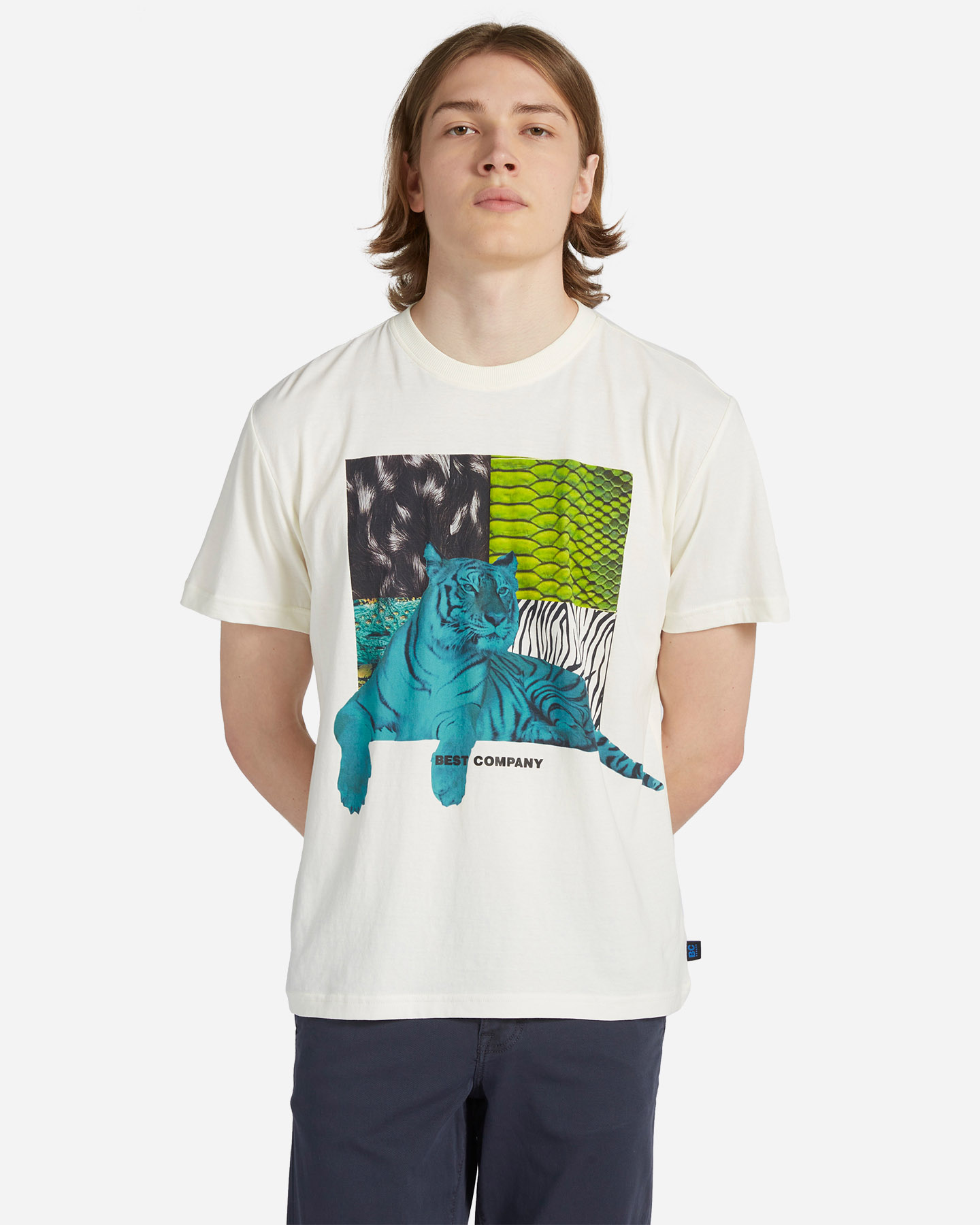 T-shirt BEST COMPANY BOX TIGRE M - Bianco - 0 | Cisalfa Sport