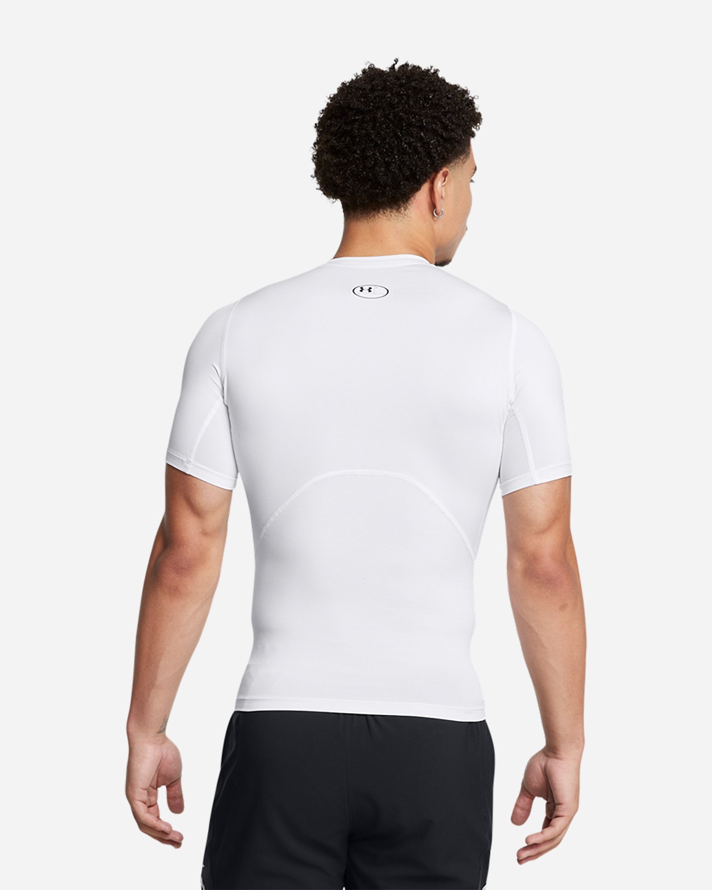 T-shirt training UNDER ARMOUR HG COMPRESSION SS M - Bianco - 3 | Cisalfa Sport