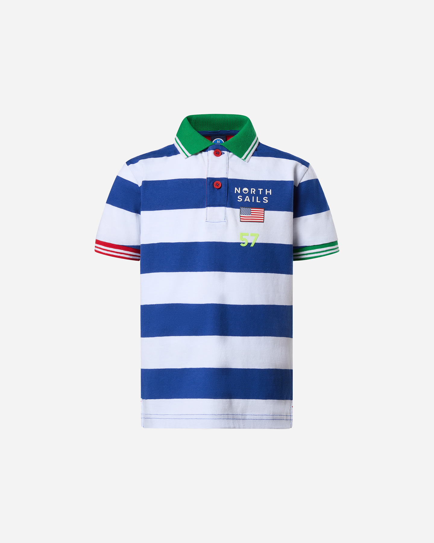 Polo NORTH SAILS STRIPED JR - Bianco - 0 | Cisalfa Sport