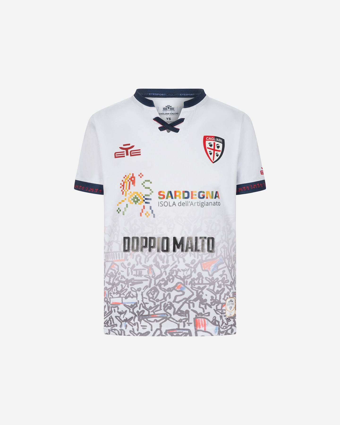 Abbigliamento calcio ufficiale EYE CAGLIARI AWAY 25-26 JR - Color mix - 1 | Cisalfa Sport