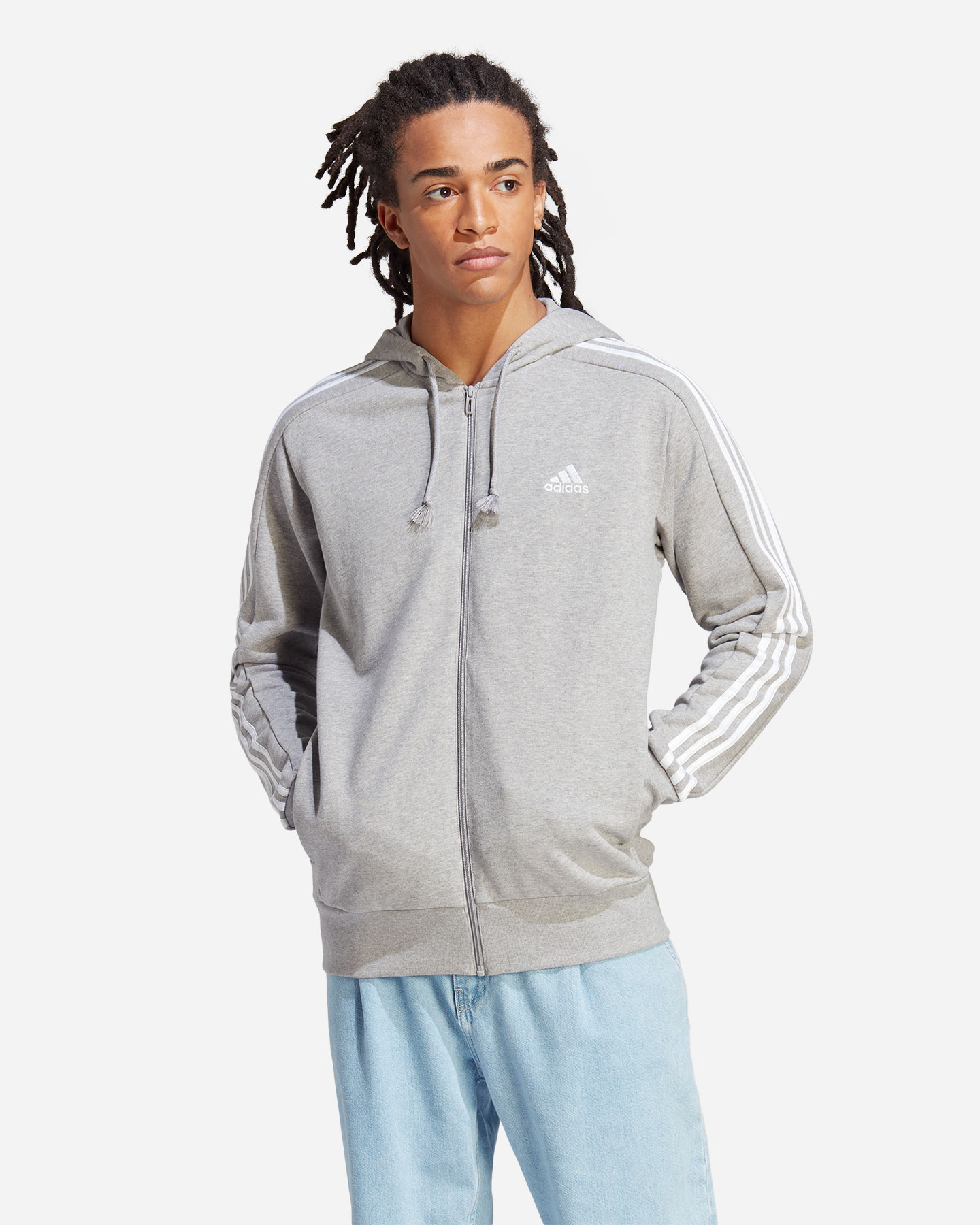 Felpa ADIDAS CORE 3STRIPES M - Grigio - 1 | Cisalfa Sport