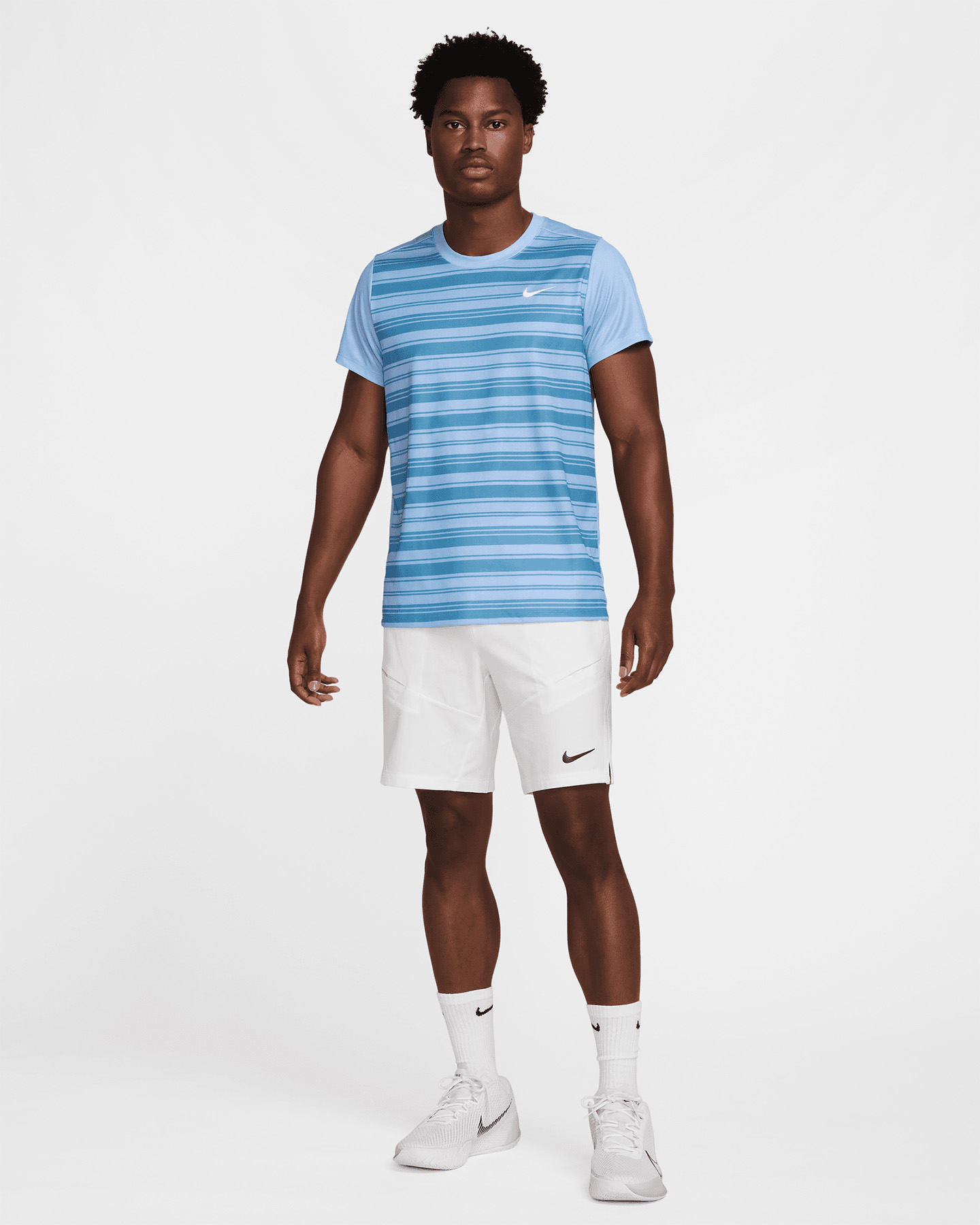 T-shirt tennis NIKE VICTORY M - Blu - 2 | Cisalfa Sport