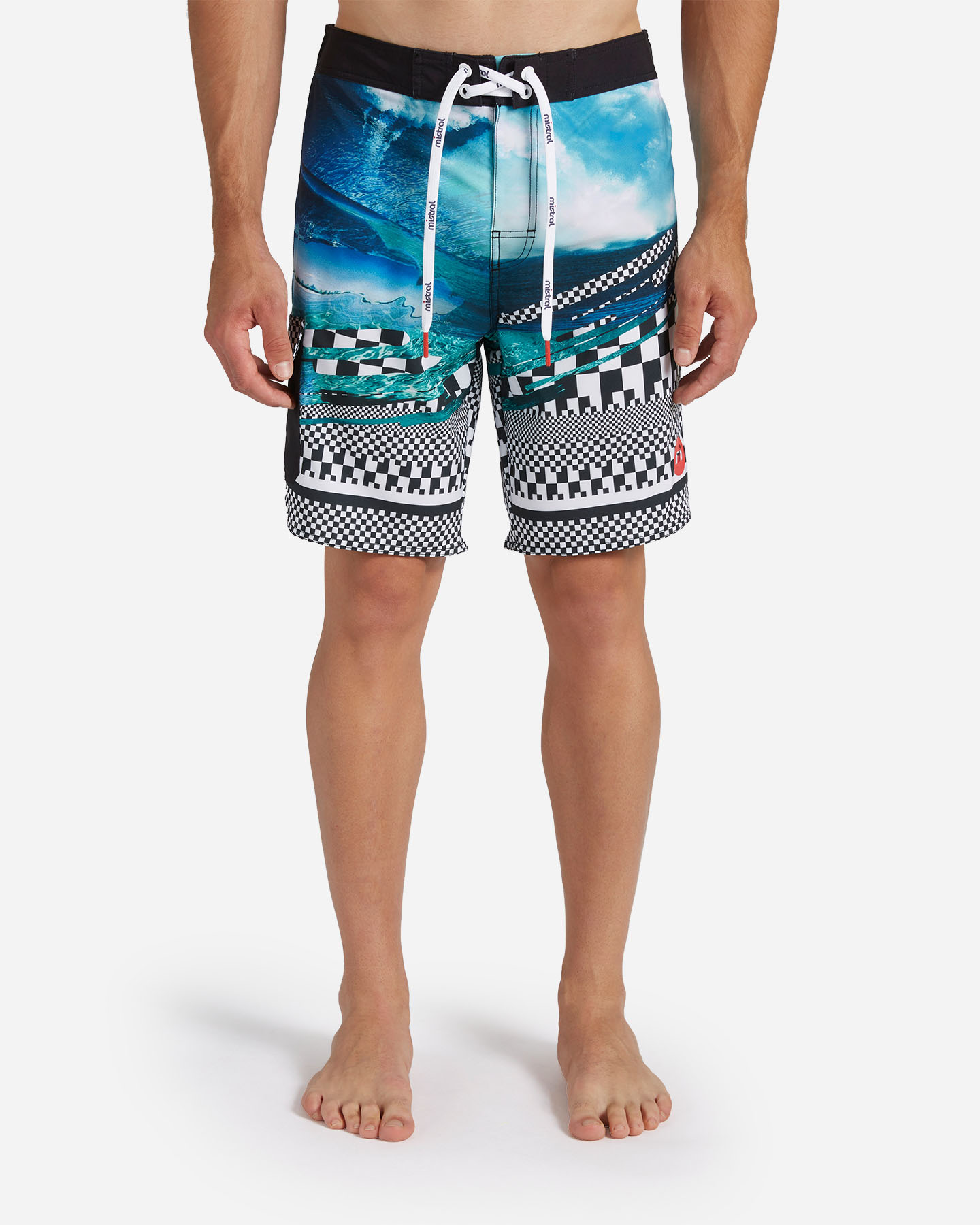 Boardshort mare MISTRAL GEOMETRIC WAVE M - Color mix - 0 | Cisalfa Sport