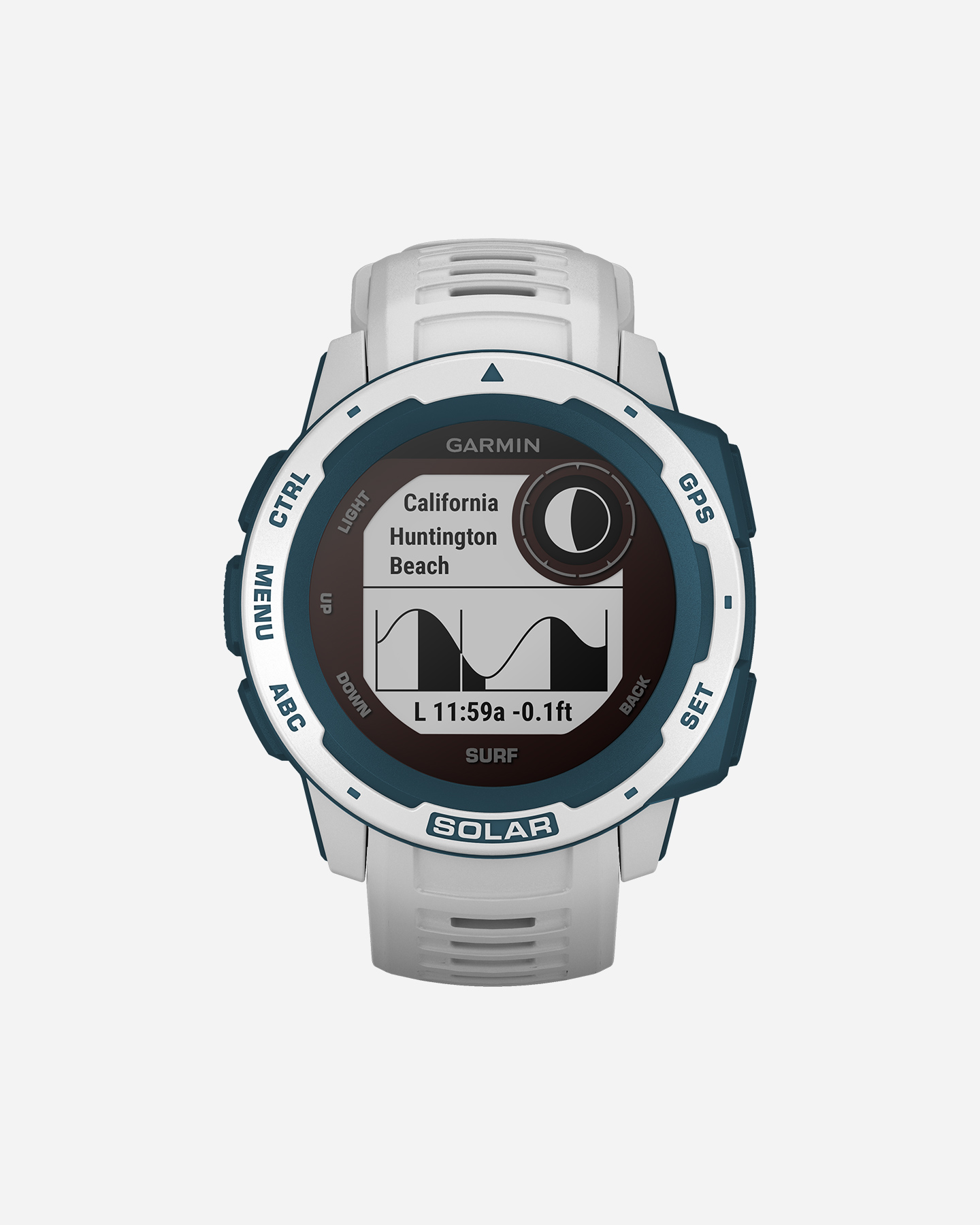 Orologio multifunzione GARMIN INSTINCT SOLAR SURF  - Bianco - 3 | Cisalfa Sport