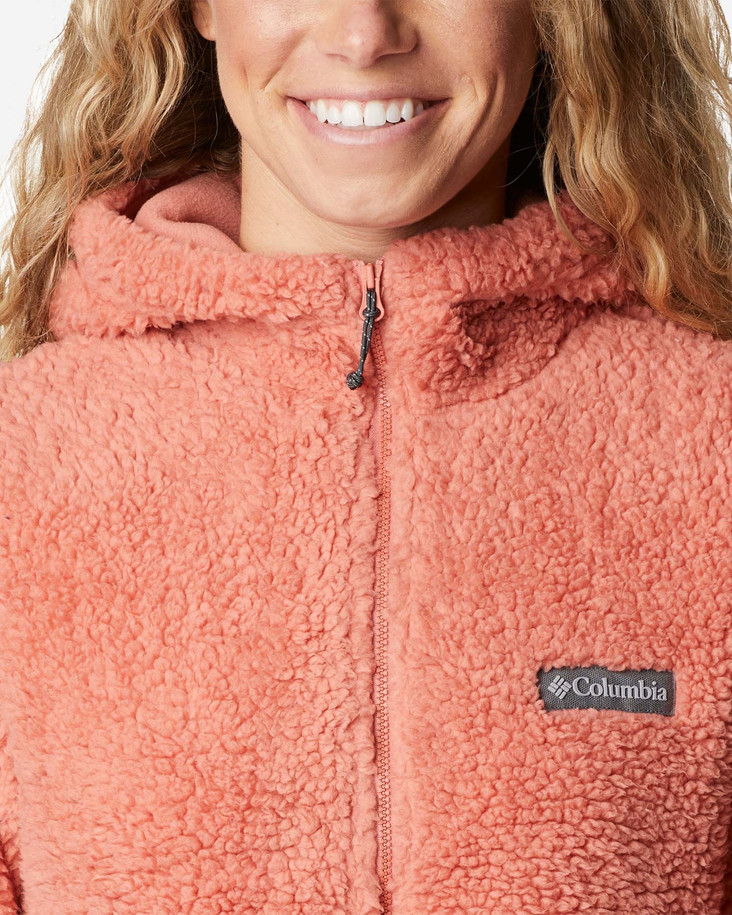 Felpa COLUMBIA FZ HYBRID SHERPA&PILE W - Rosso - 5 | Cisalfa Sport