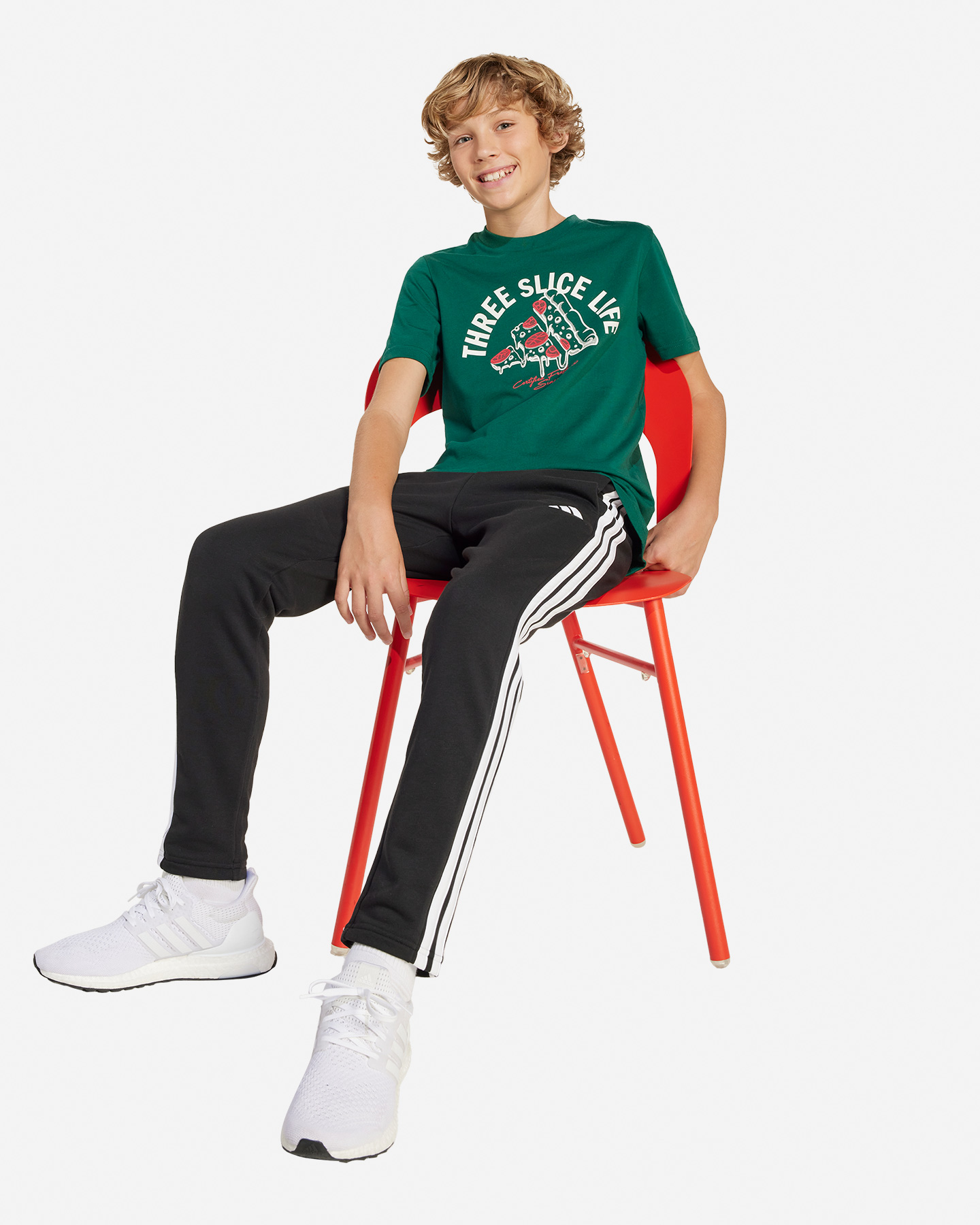 T-shirt ADIDAS PIZZA LOGO JR - Verde - 3 | Cisalfa Sport