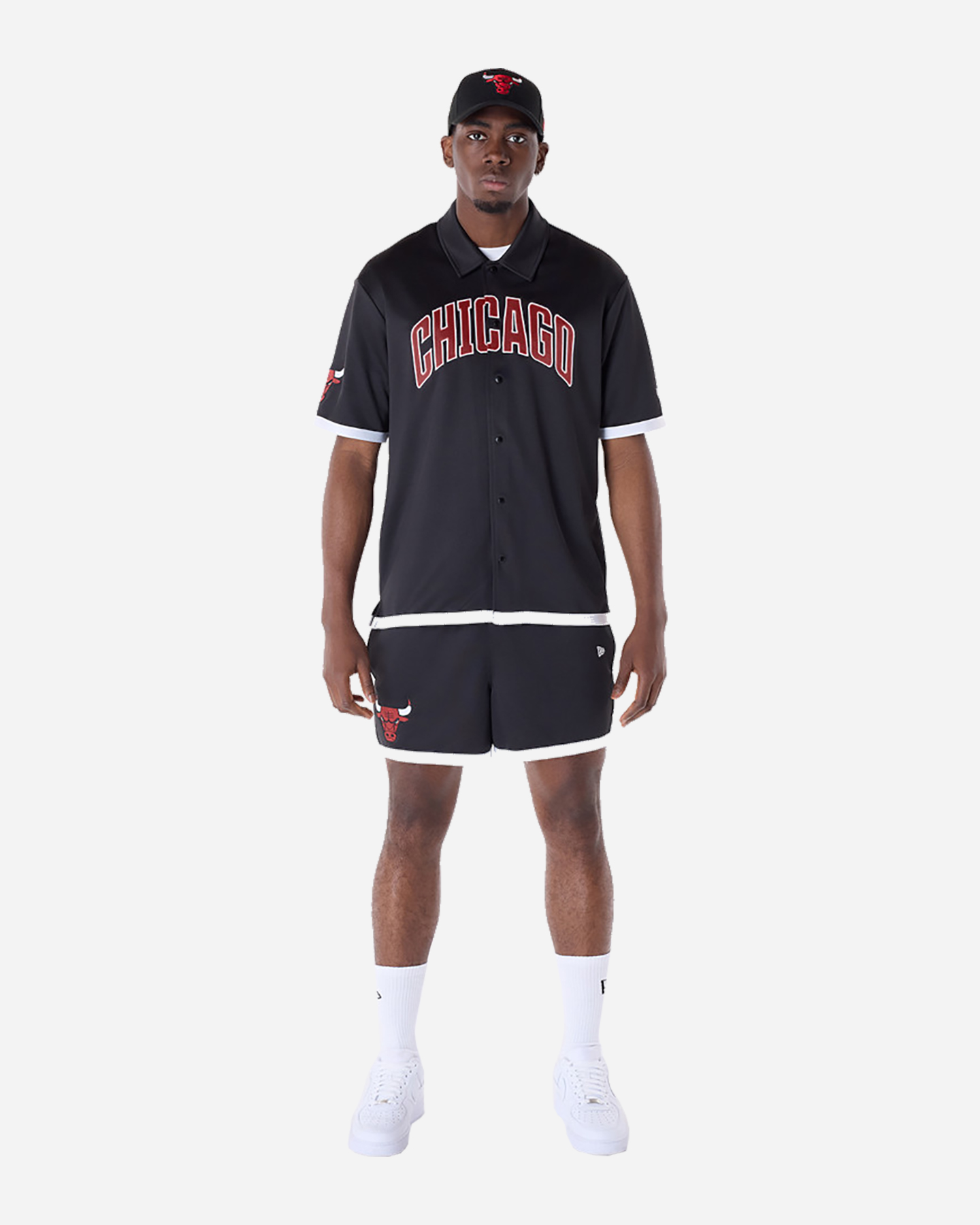 Giacca nba NEW ERA SNAPP BUTTON BULLS M - Nero - 2 | Cisalfa Sport