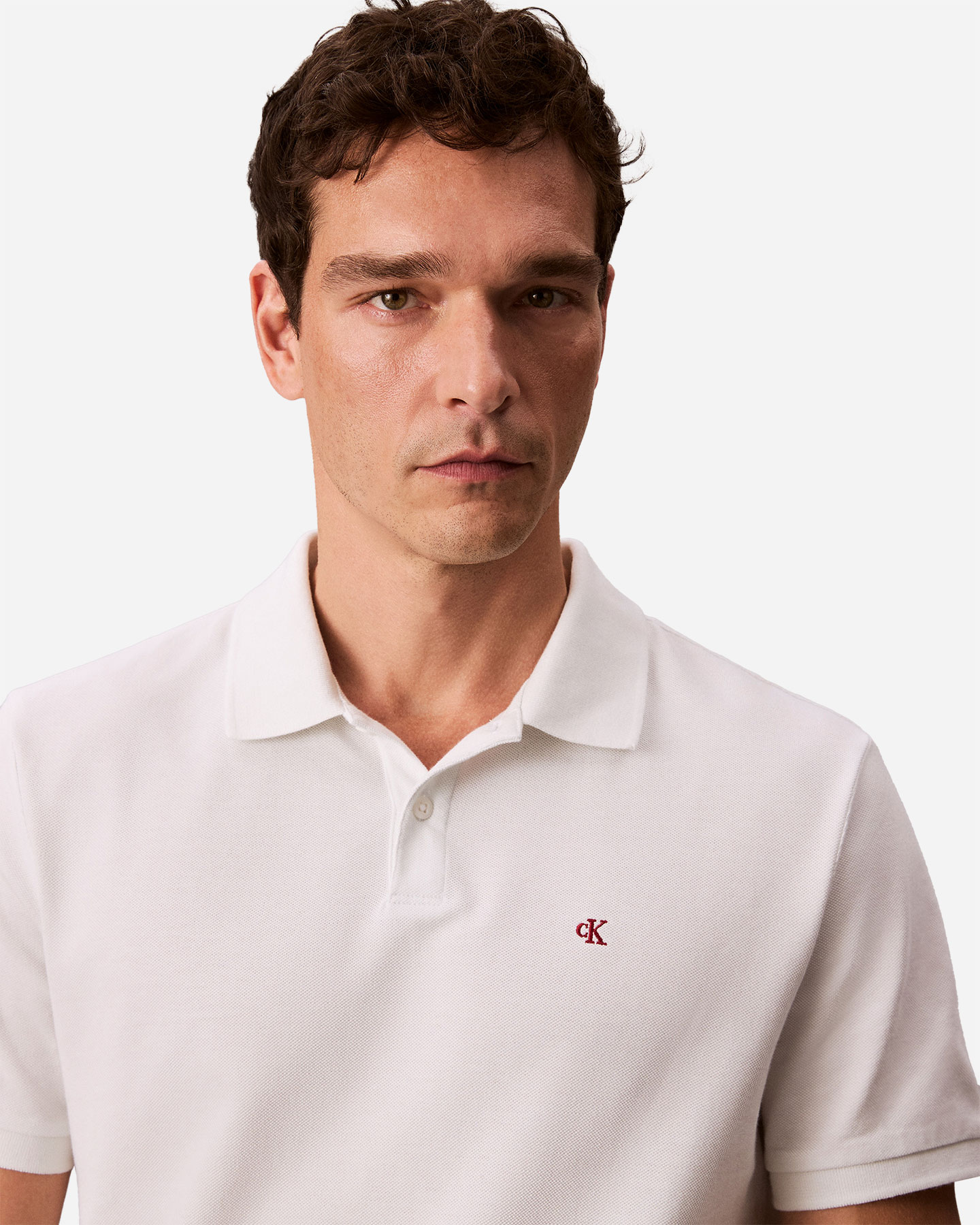 Polo CALVIN KLEIN JEANS SMALL LOGO M - Bianco - 3 | Cisalfa Sport