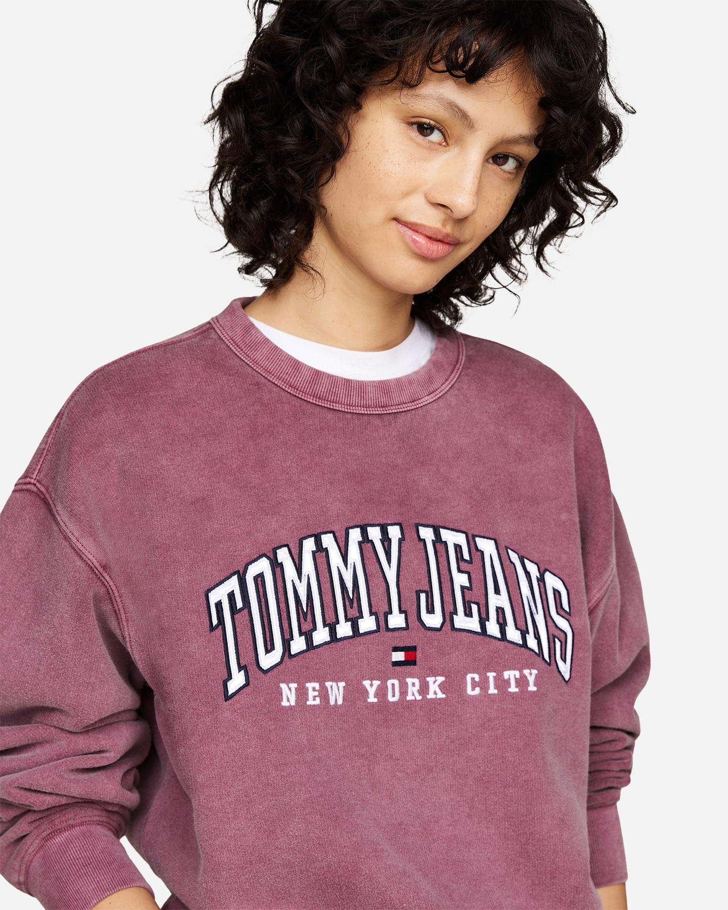 Felpa TOMMY HILFIGER VARSITY RELAXED SLAVATO W - Marrone - 4 | Cisalfa Sport