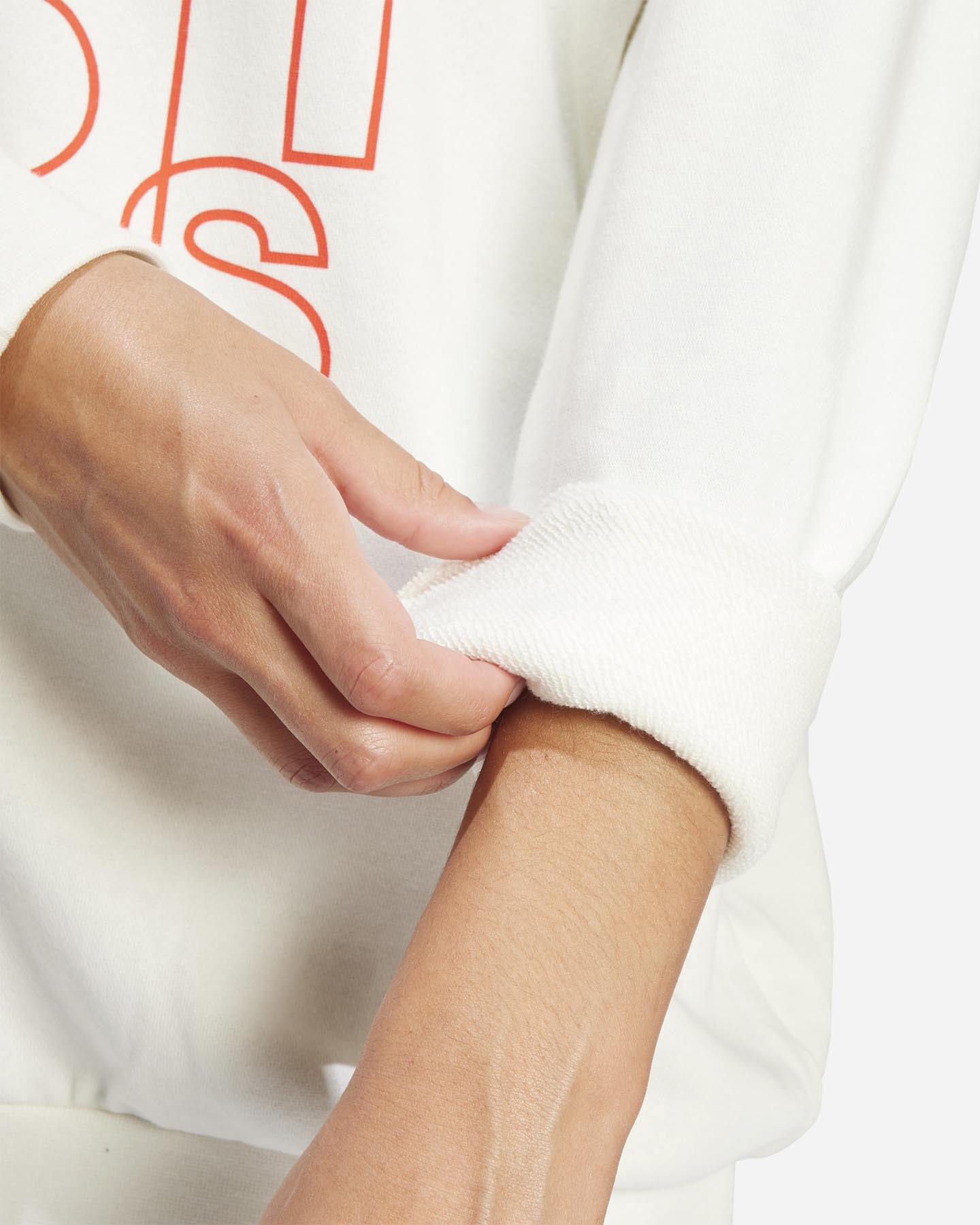 Felpa ADIDAS BIG LOGO W - Bianco - 5 | Cisalfa Sport