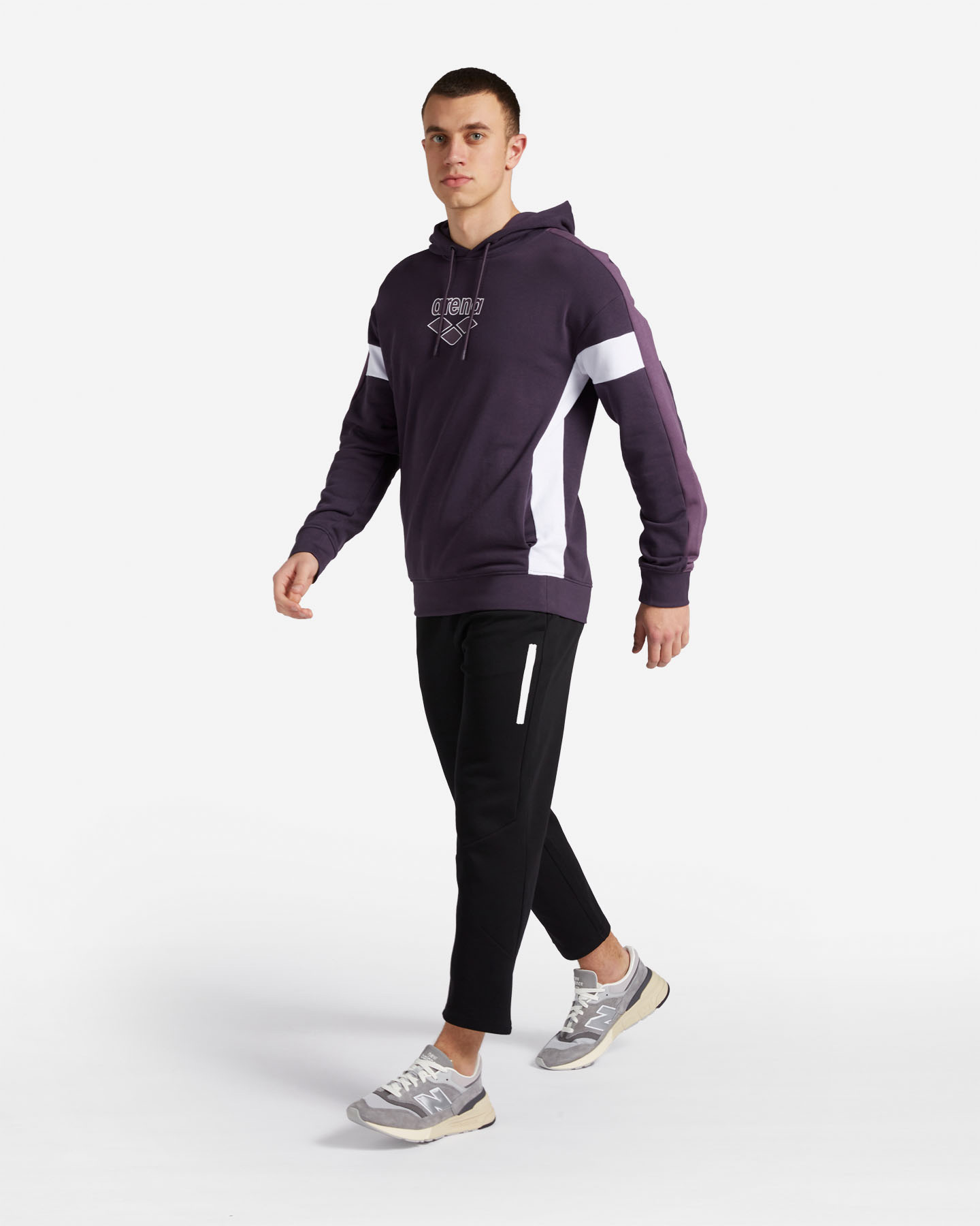 Felpa ARENA ATHLETICS M - Viola - 3 | Cisalfa Sport