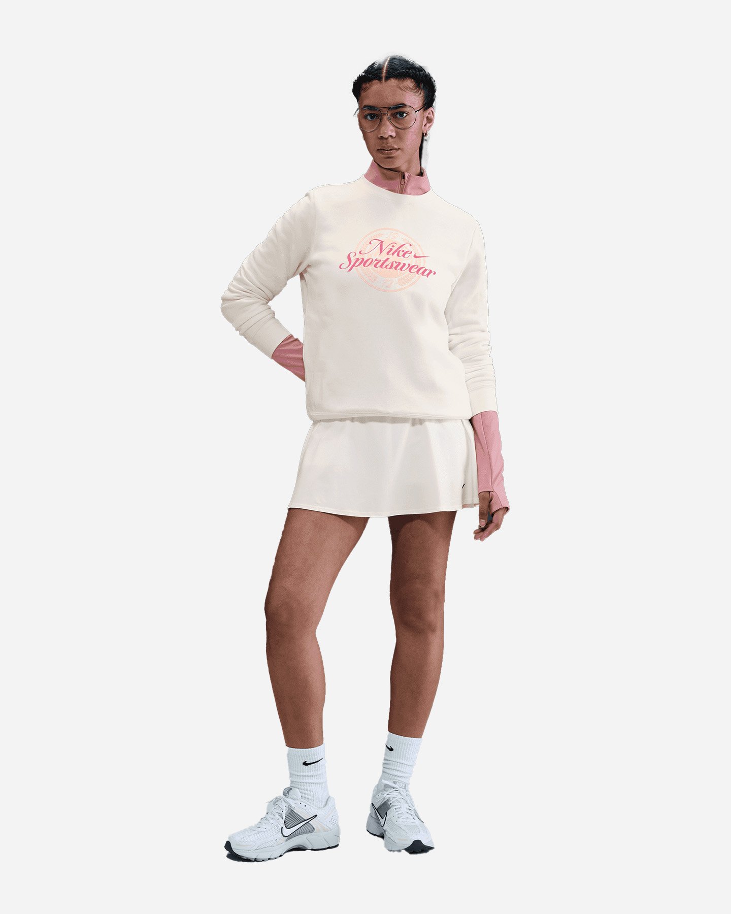 Felpa NIKE BIG LOGO CLUB W - Bianco - 2 | Cisalfa Sport