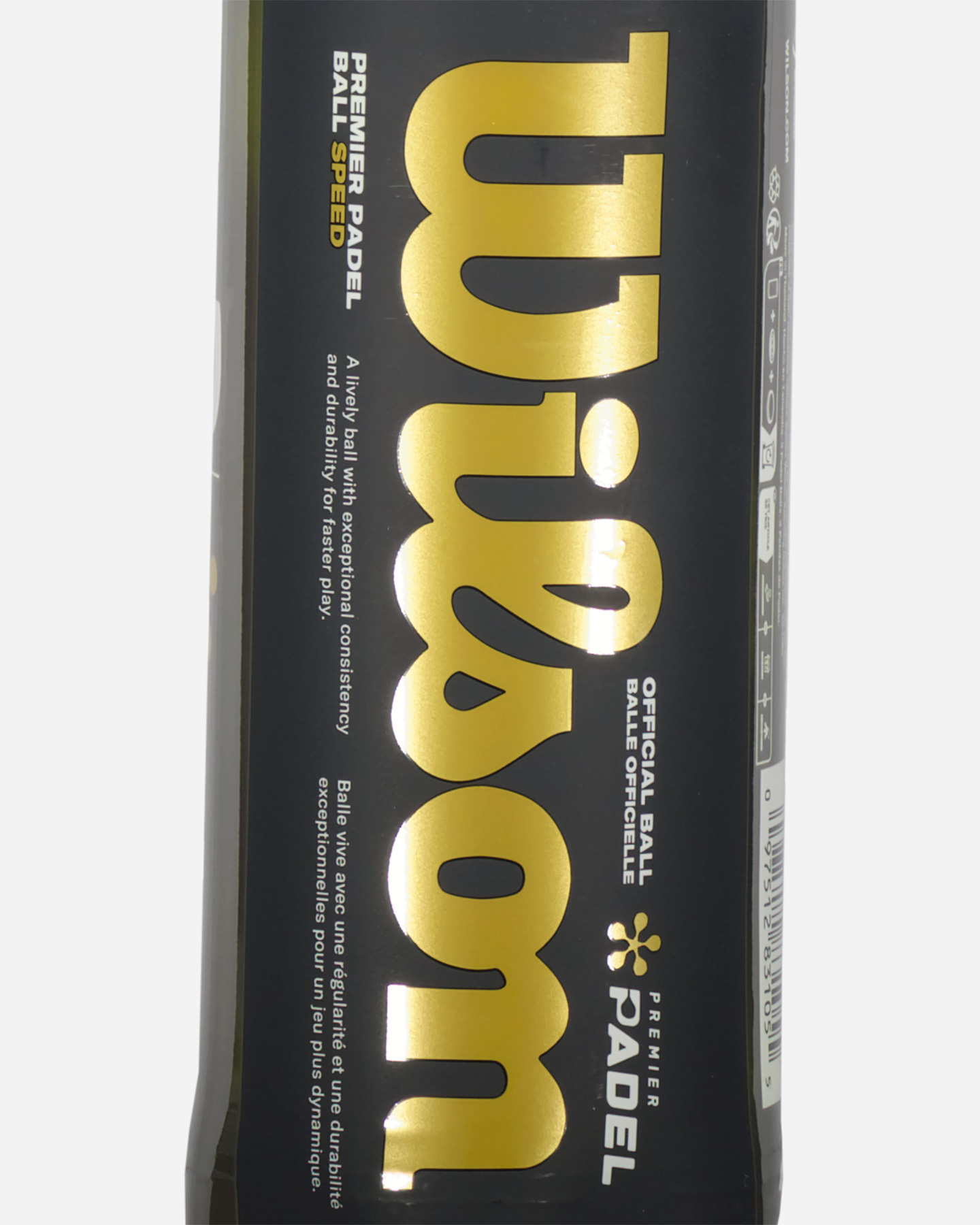 Palle padel WILSON TUBO PREMIER PADEL SPEED 3B  - Giallo - 1 | Cisalfa Sport