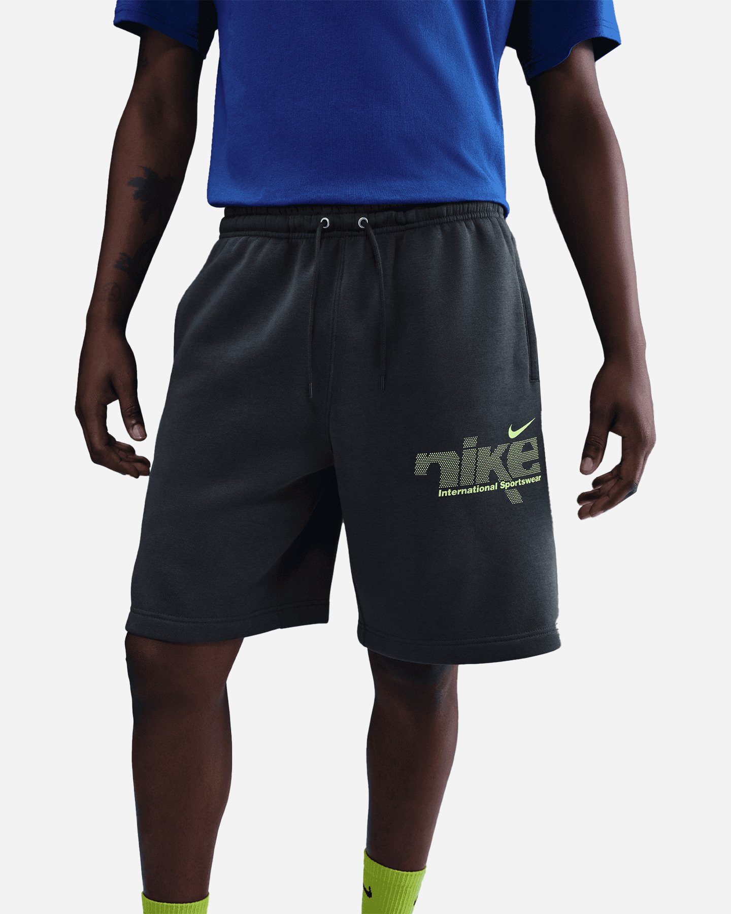 Pantaloncini NIKE FL CLUB SWOOSH SPORT M - Antracite - 3 | Cisalfa Sport