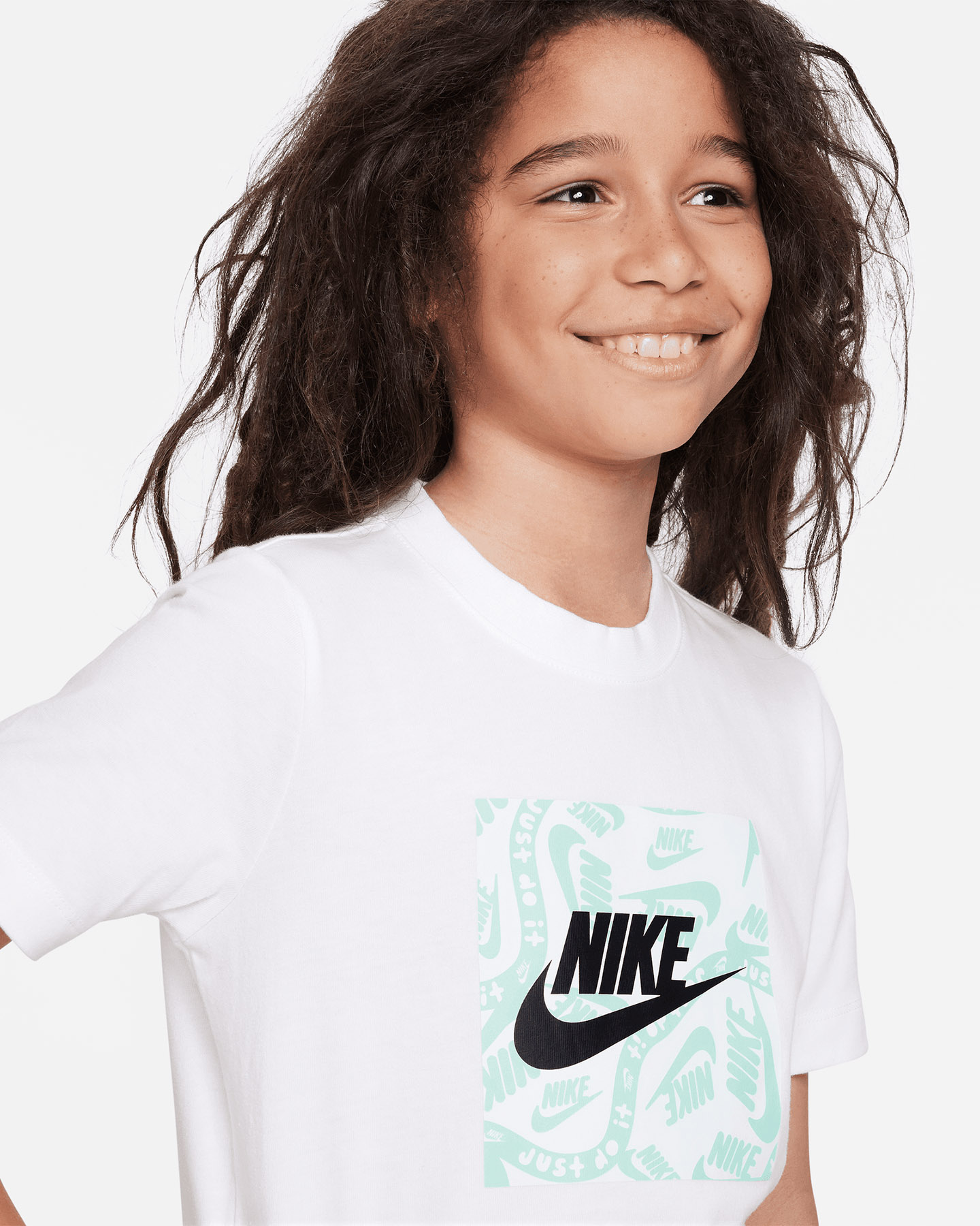 T-shirt NIKE LOGO BOX JR - Bianco - 4 | Cisalfa Sport