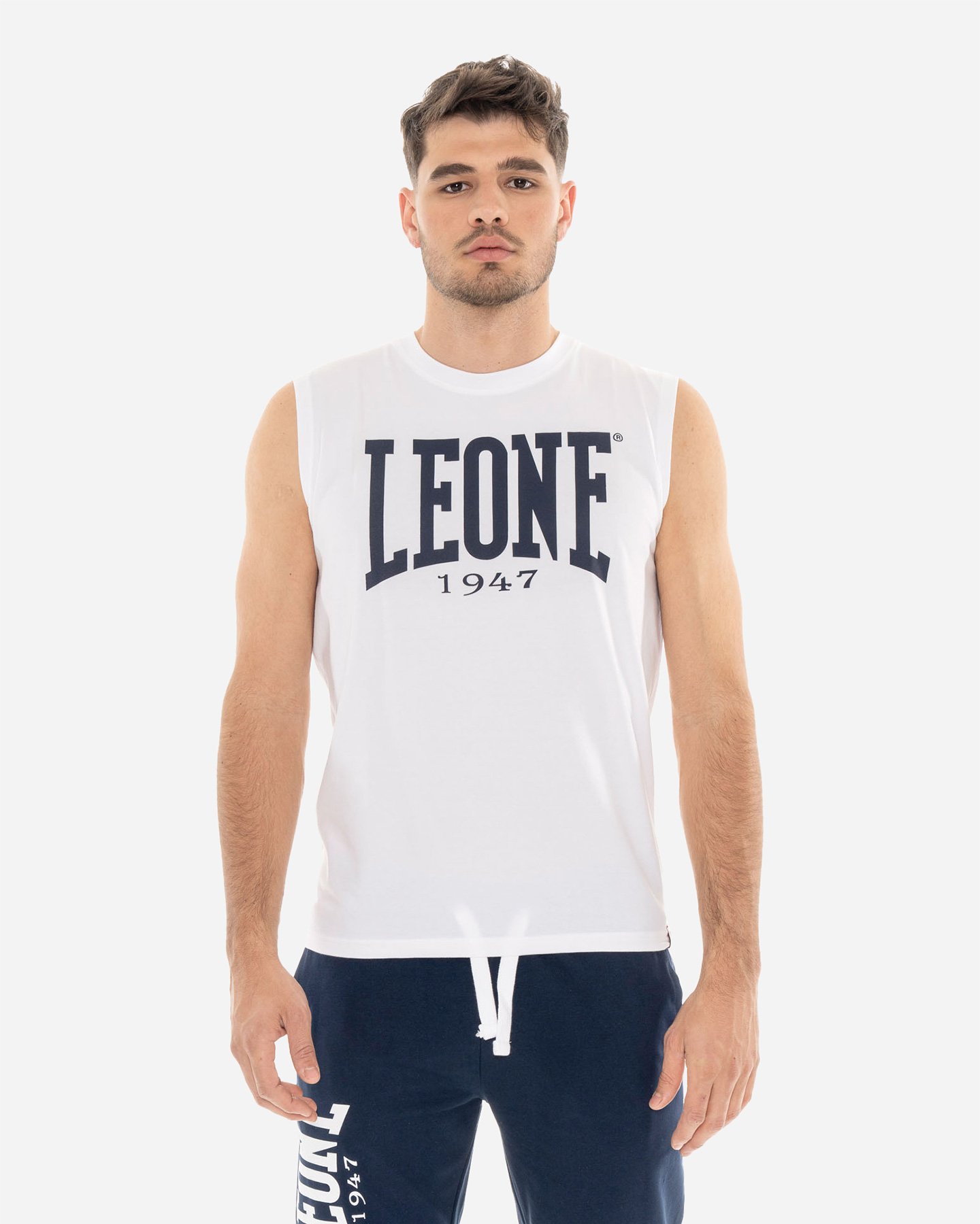 Leone Big Logo M - Canotta - Uomo - Bianco