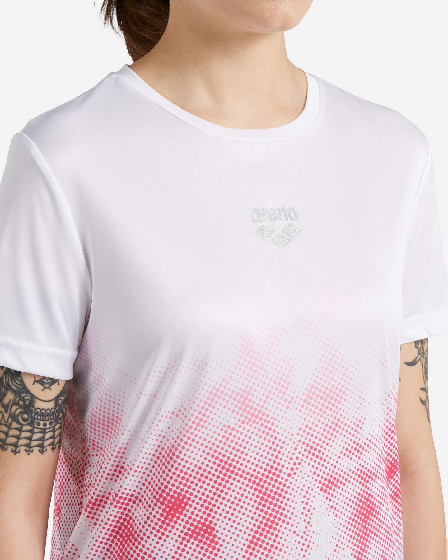 T-shirt running ARENA AMBITION W - Bianco - 4 | Cisalfa Sport