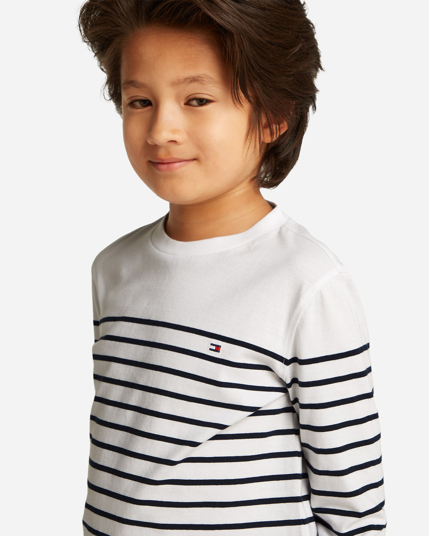 T-shirt TOMMY HILFIGER STRIPED JR - Bianco - 4 | Cisalfa Sport