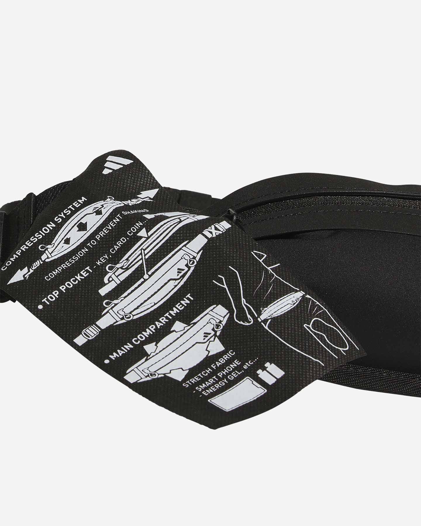 Marsupio running ADIDAS RUN WB  - Nero - 4 | Cisalfa Sport