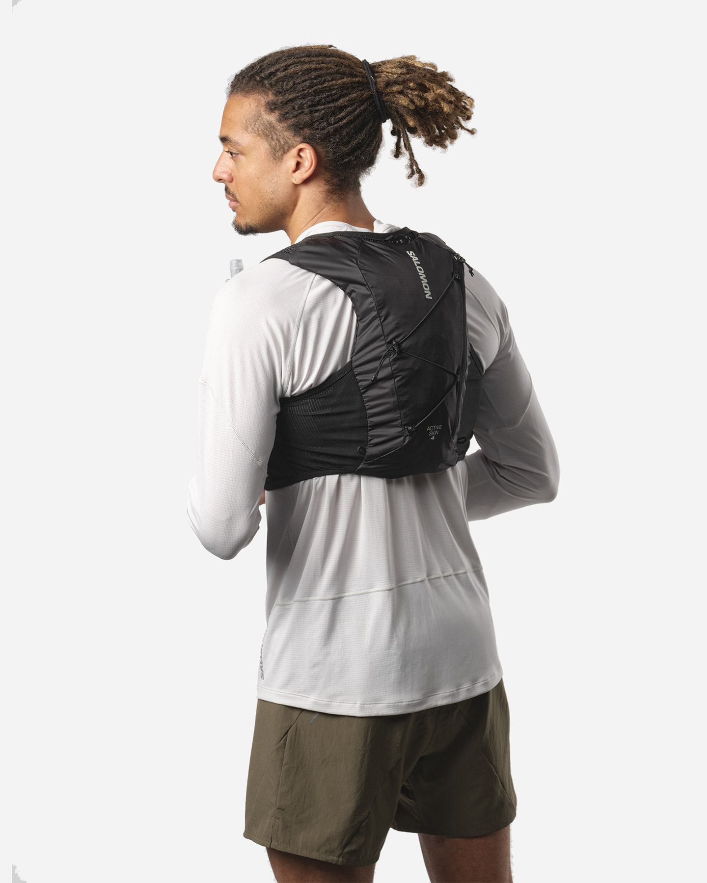 Zaino trail running SALOMON ACTIVE SKIN 4 SET +2 FLASK 50  - Nero - 2 | Cisalfa Sport