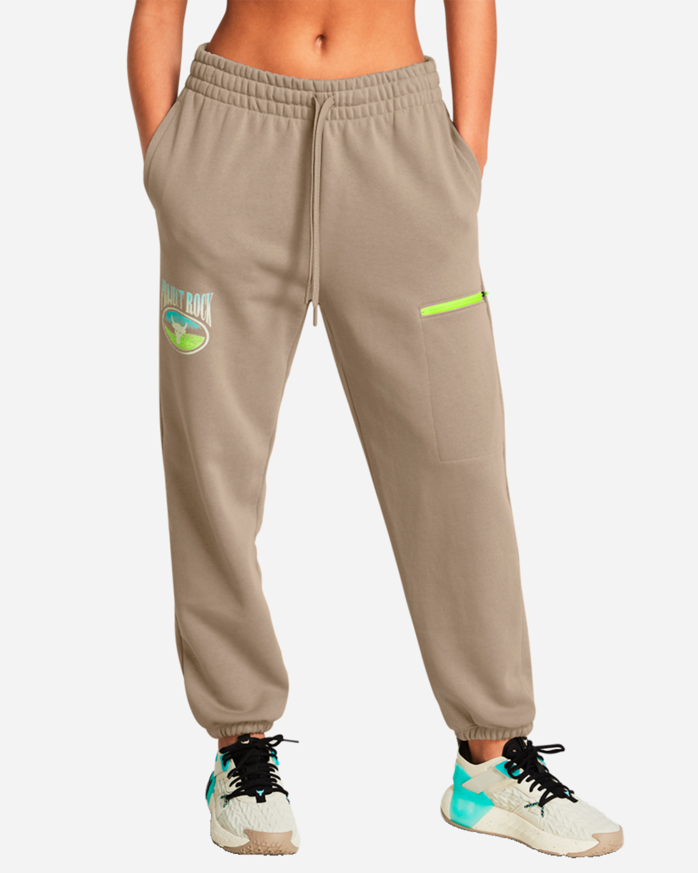 Pantalone UNDER ARMOUR PJT ROCK Q1 W - Grigio - 2 | Cisalfa Sport
