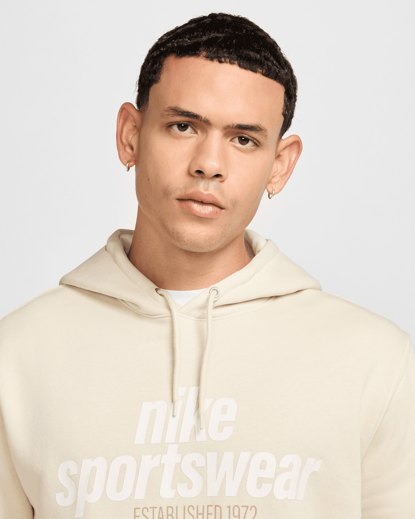 Felpa NIKE CLUB GFX M - Beige - 3 | Cisalfa Sport