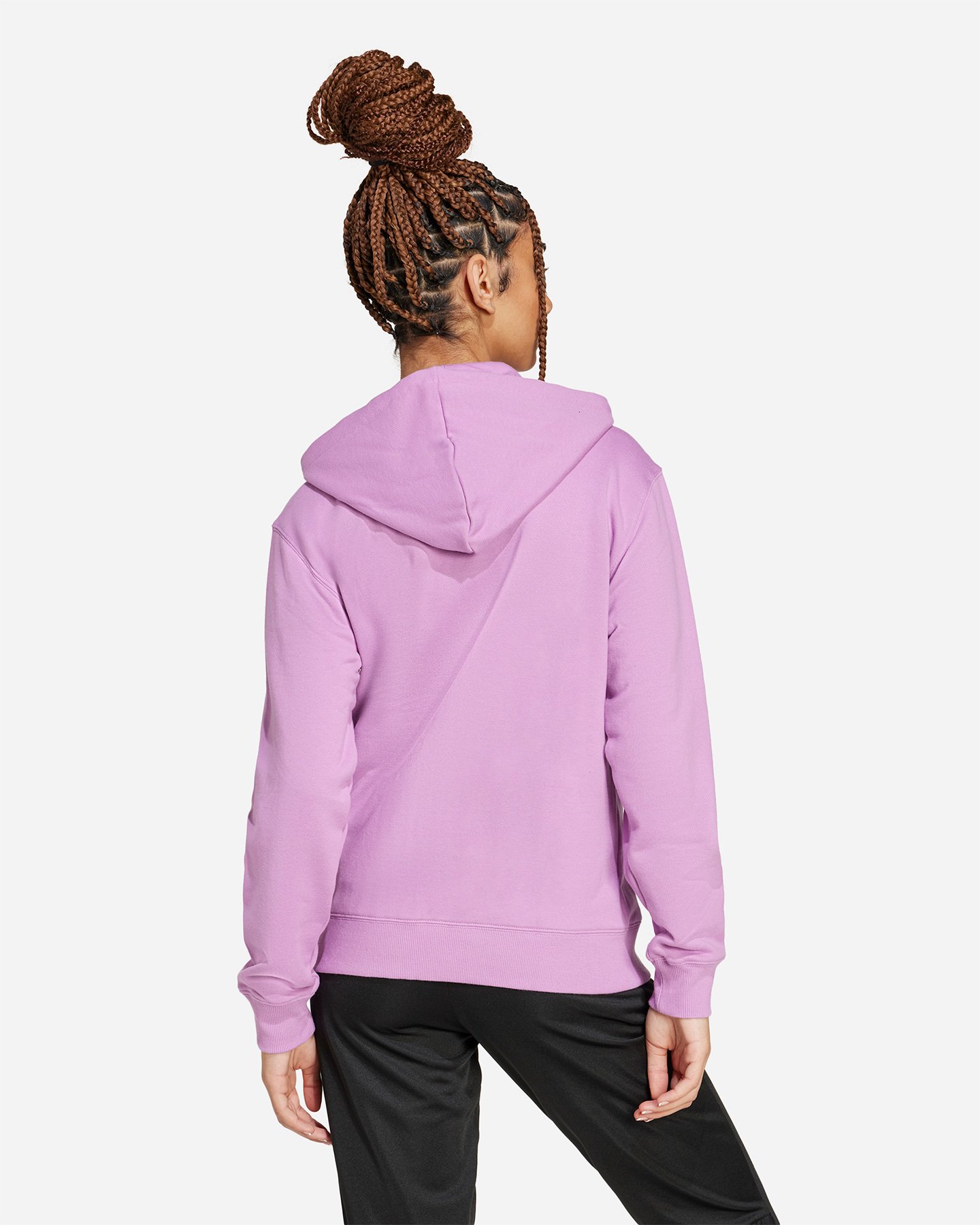Felpa ADIDAS ESSENTIALS LINEAR W - Viola - 2 | Cisalfa Sport