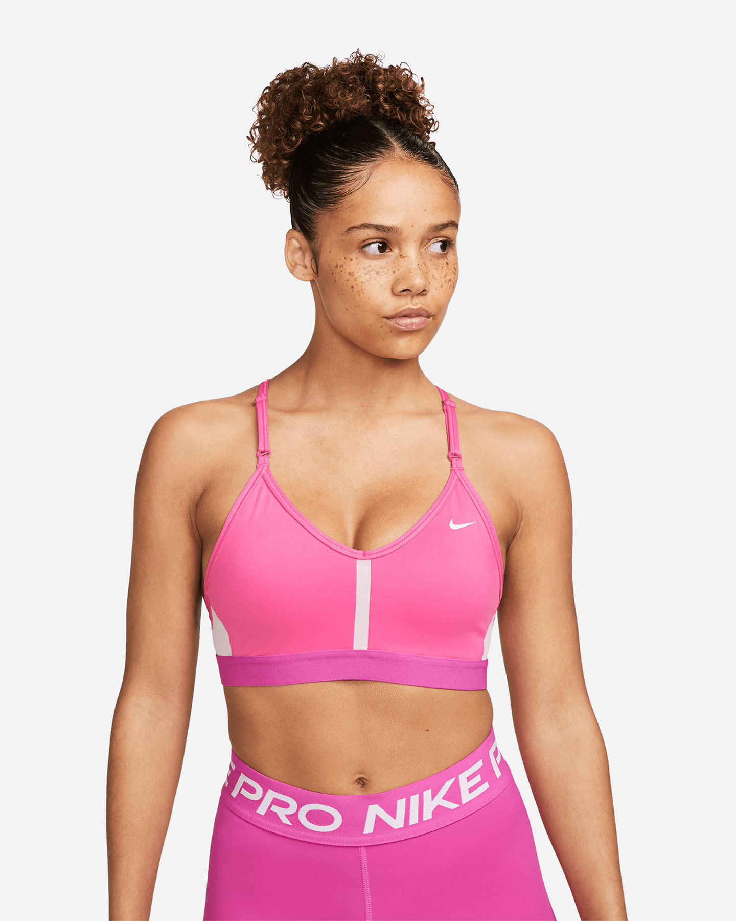 Bra training NIKE LS INDY W - Rosa - 0 | Cisalfa Sport