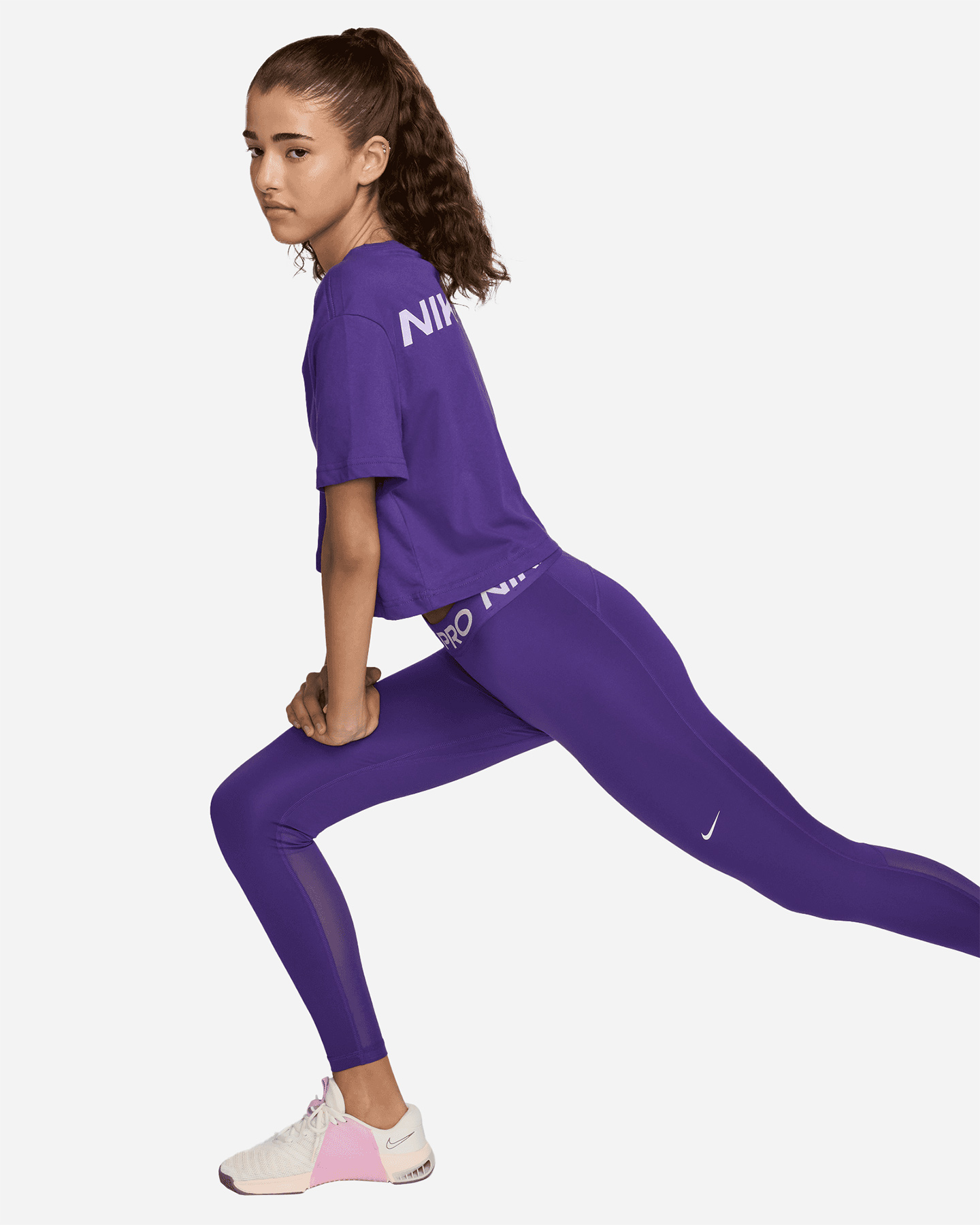 Leggings NIKE PRO W - Viola - 2 | Cisalfa Sport