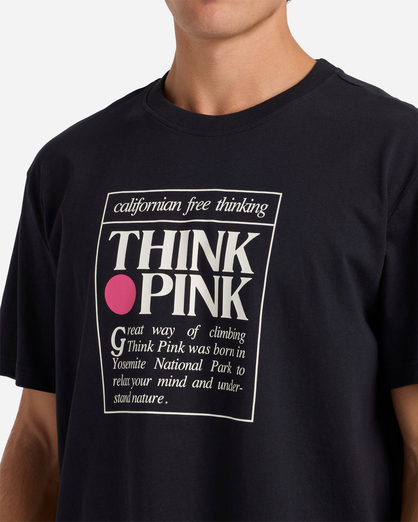 T-shirt THINK PINK BIG LOGO M - Nero - 4 | Cisalfa Sport