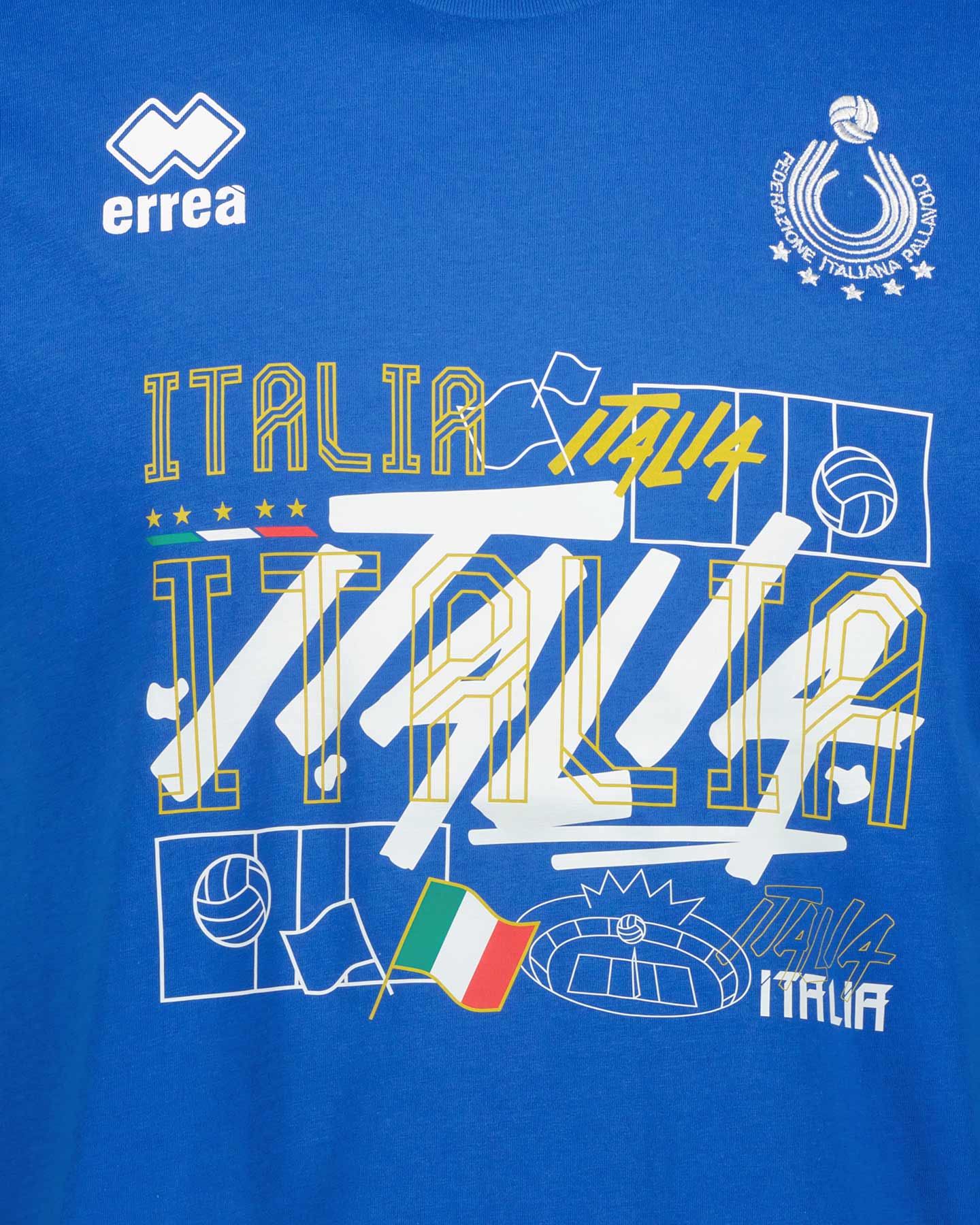 Maglia volley ERREA NAZIONALE ITALIA VOLLEY EVO AD 24-25  - Azzurro - 2 | Cisalfa Sport