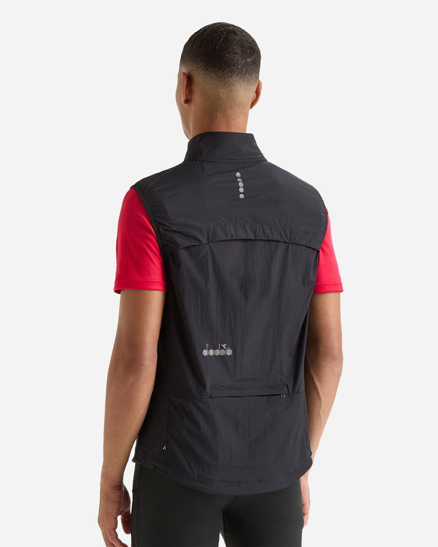 Giacca running DIADORA PACKABLE VEST M - Nero - 2 | Cisalfa Sport
