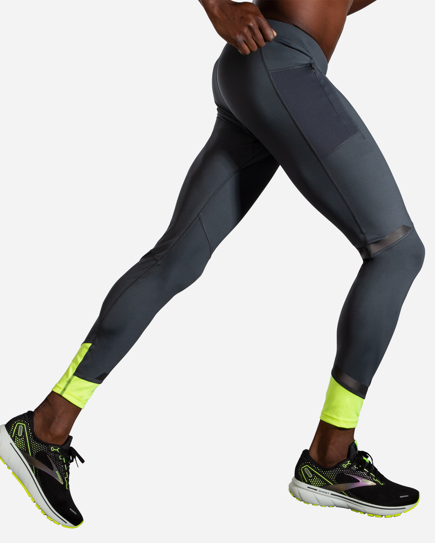 Fuseaux running BROOKS RUN VISIBLE M - Grigio - 1 | Cisalfa Sport